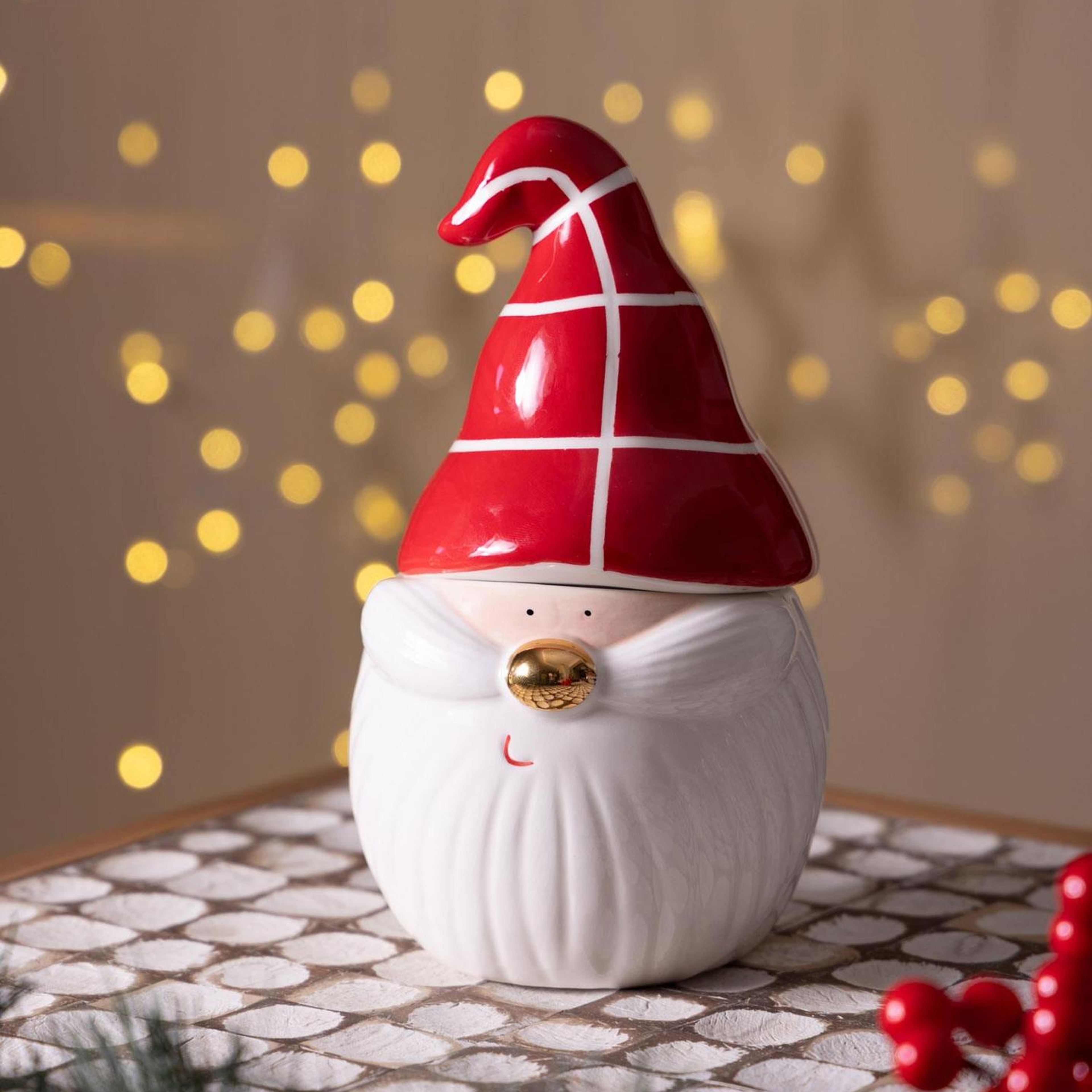 Dekoratif Kurabiye Kavanozu 12x12x20 cm