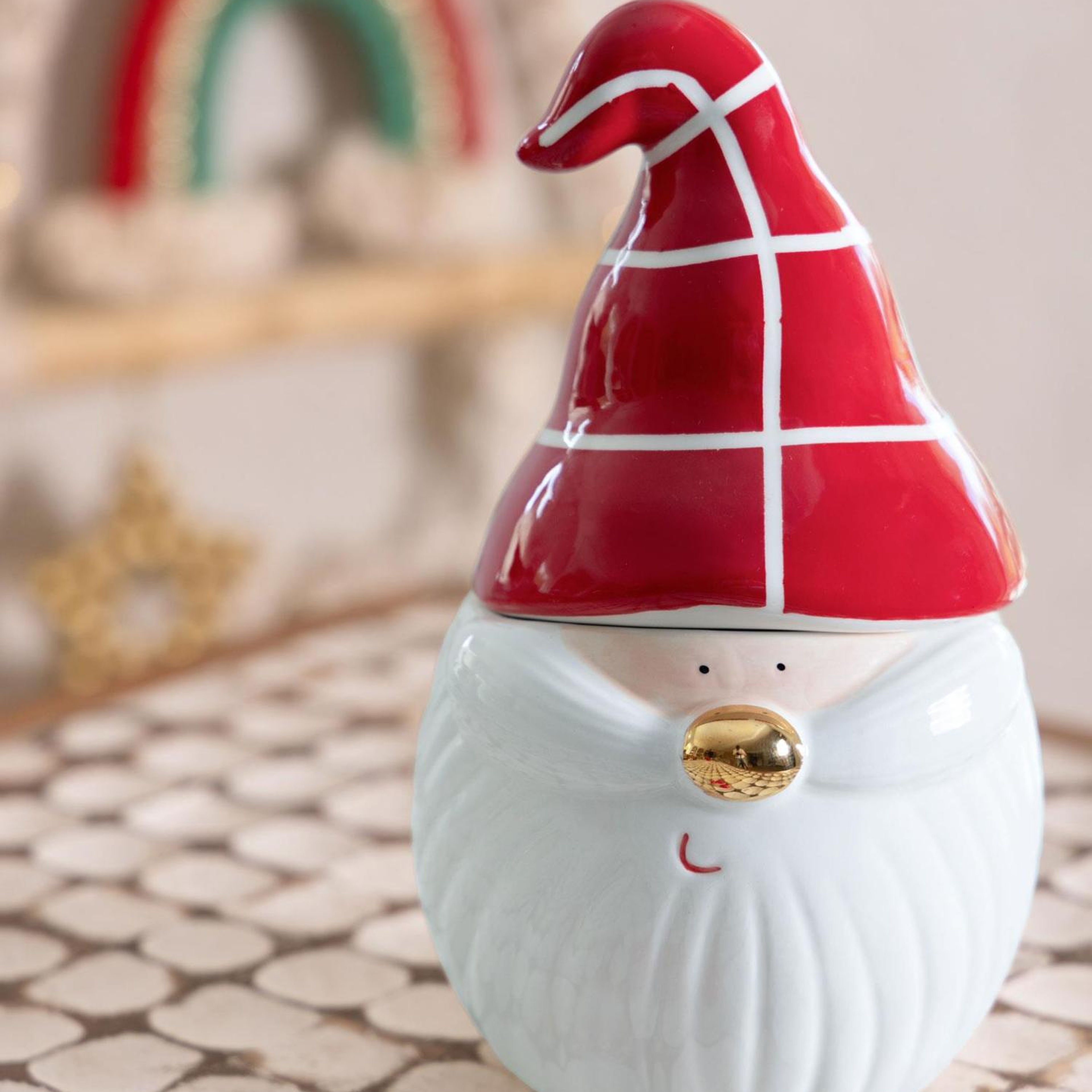 Dekoratif Kurabiye Kavanozu 12x12x20 cm