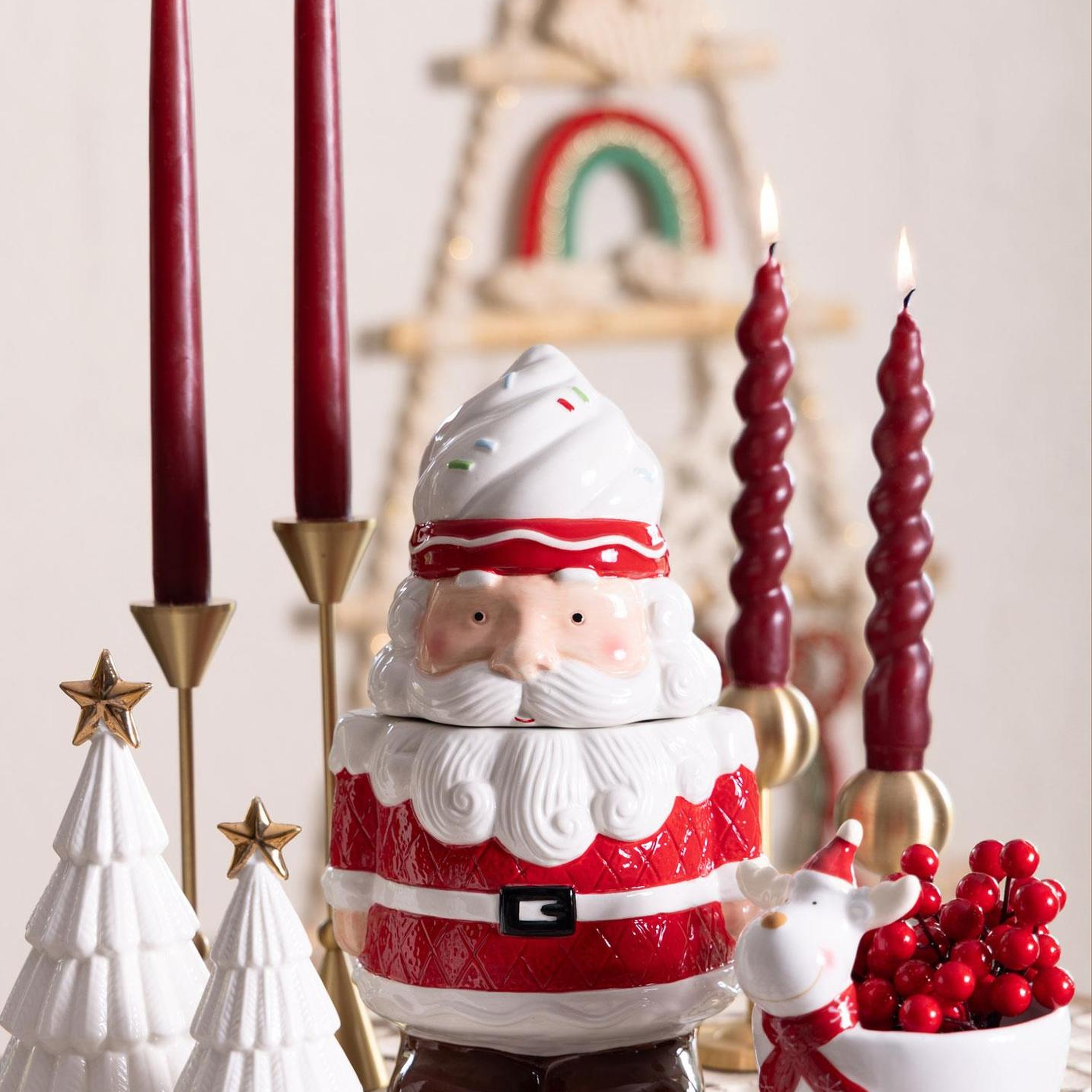 Dekoratif Figür Kurabiye Kavanozu 16x15x28 cm