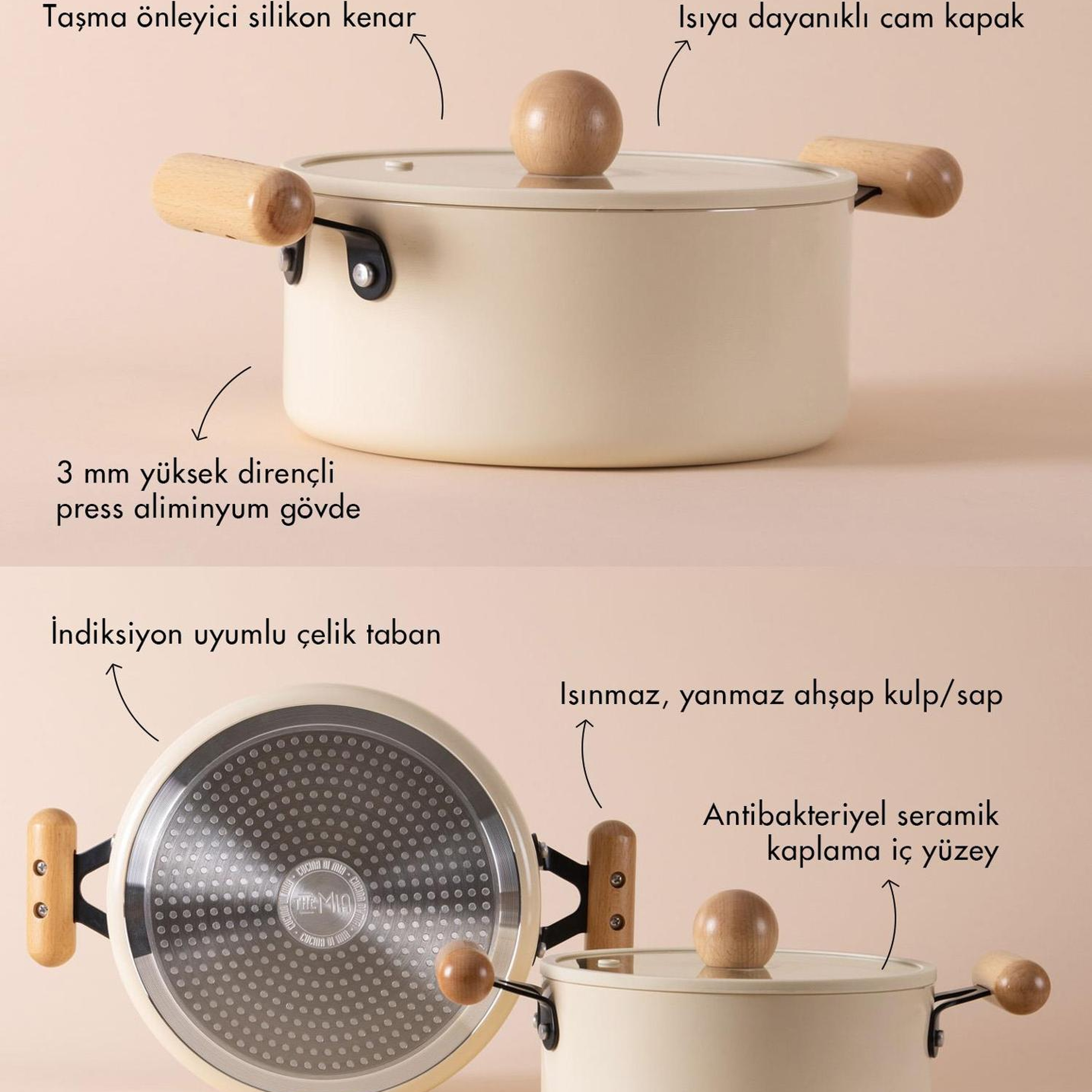 Cucina Di Mia Derin Tencere 20 cm