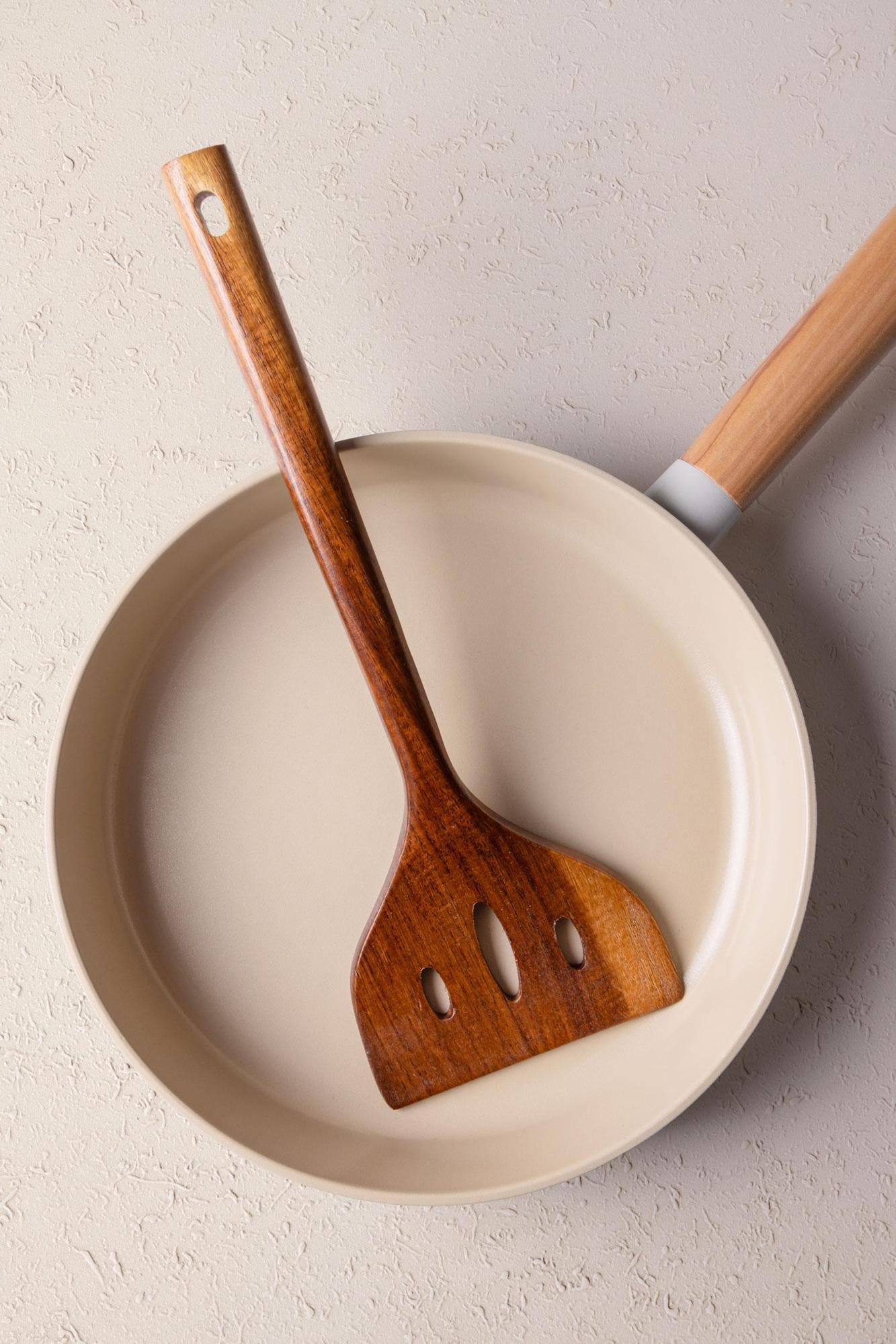 Natura Akasya Delikli Spatula 34x10 cm