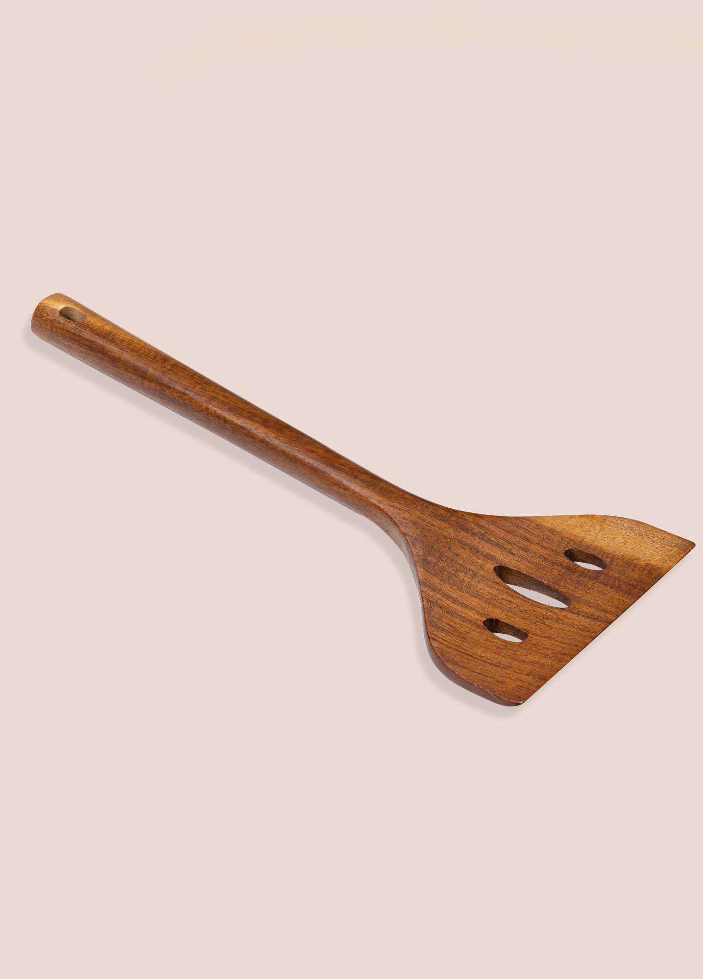 Natura Akasya Delikli Spatula 34x10 cm