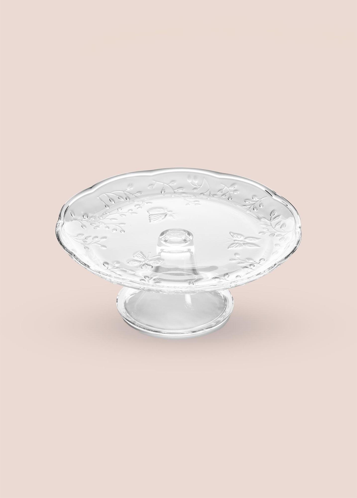 Ayaklı Cam Sunum Tabağı 27x27x11 cm CAM0499