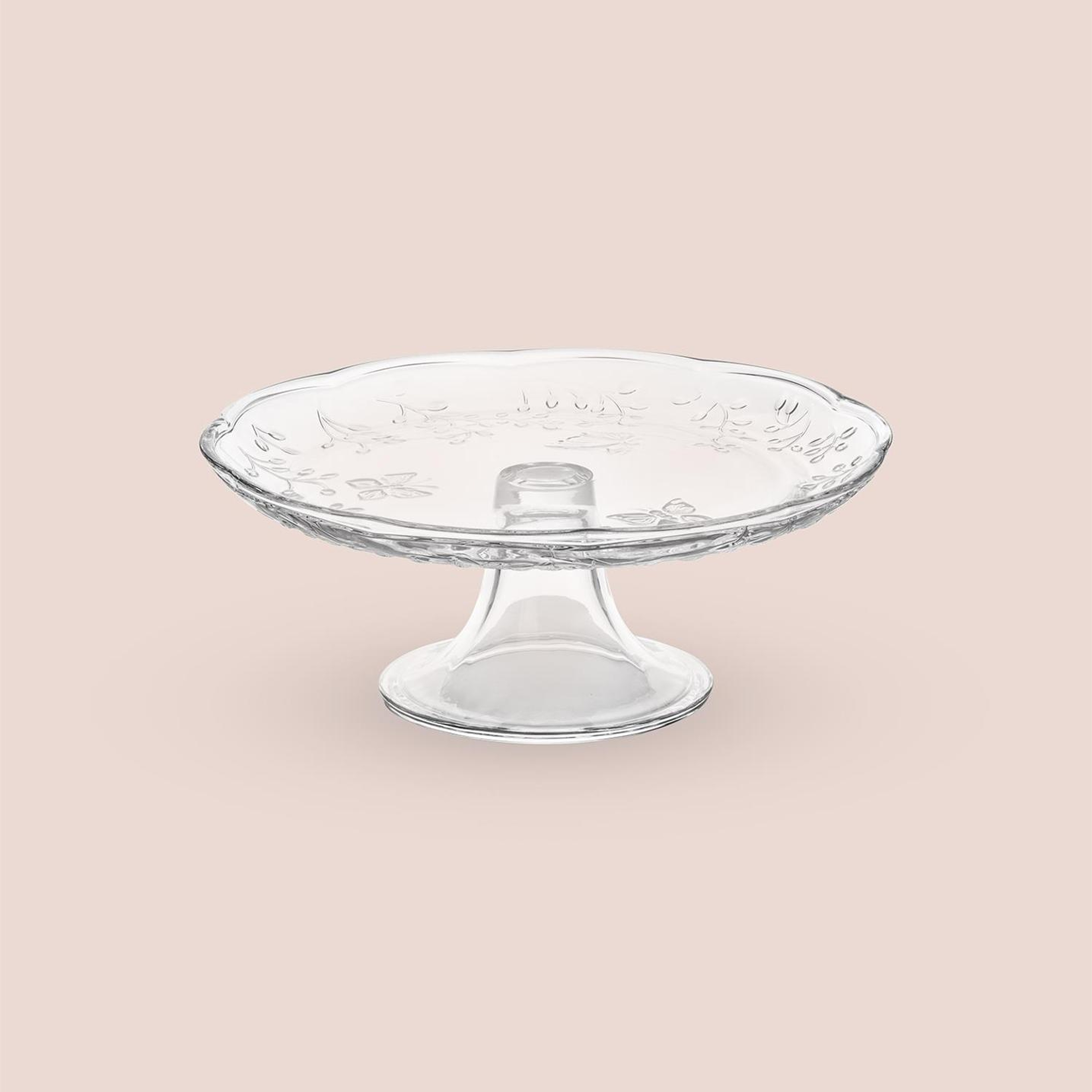 Ayaklı Cam Sunum Tabağı 27x27x11 cm CAM0499
