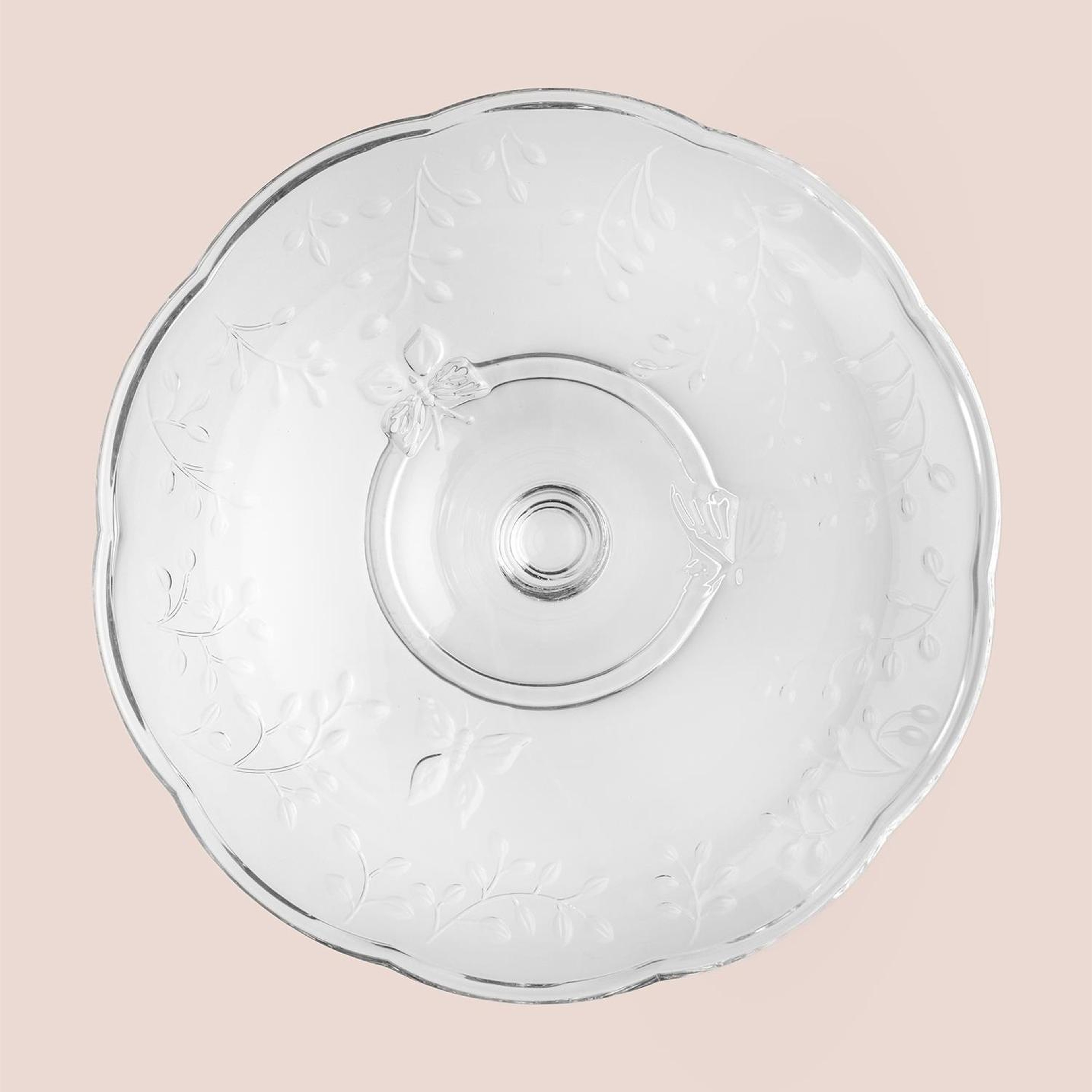 Ayaklı Cam Sunum Tabağı 27x27x11 cm CAM0499