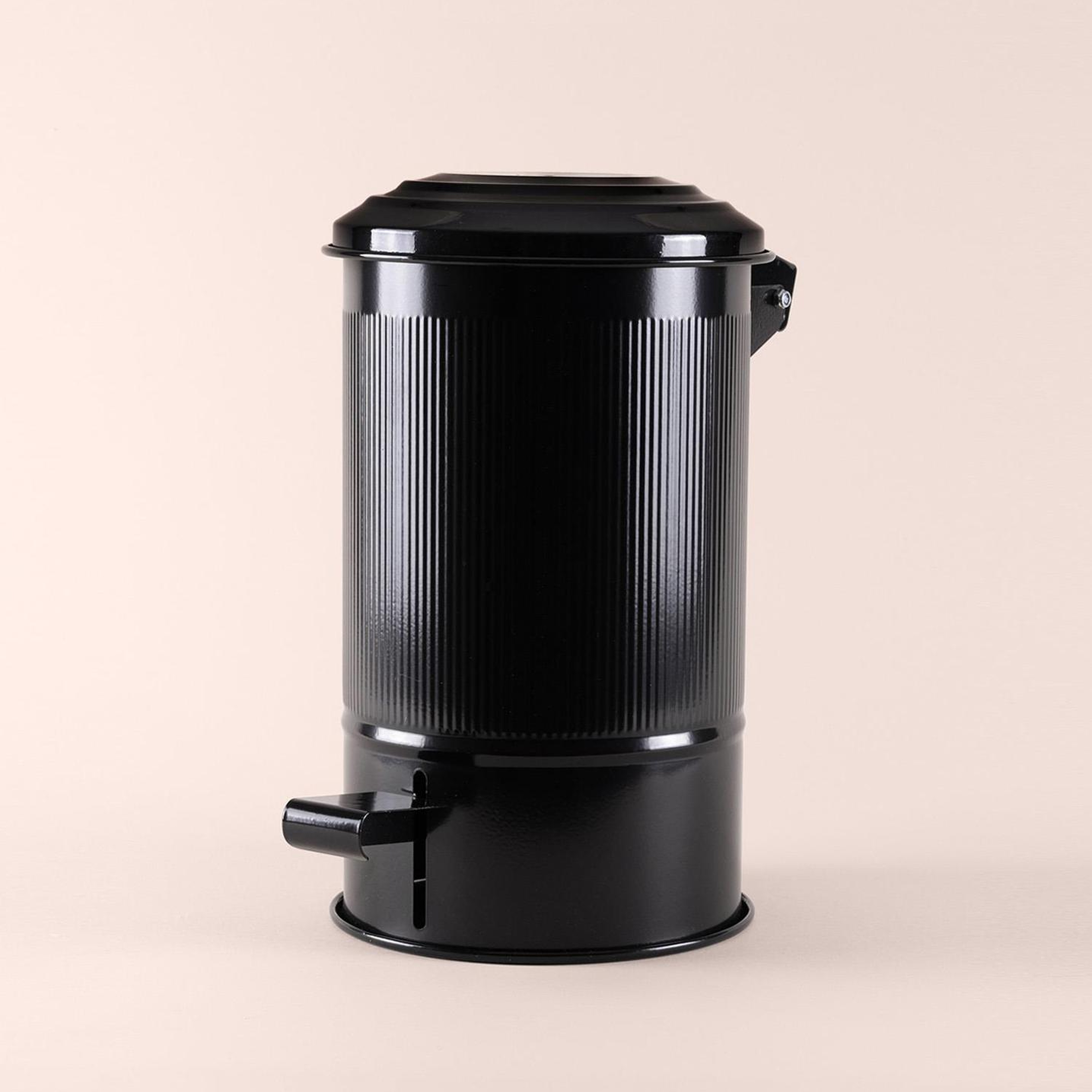 Stripe Mutfak Ve Banyo Çöp Kovası Siyah 5 Lt