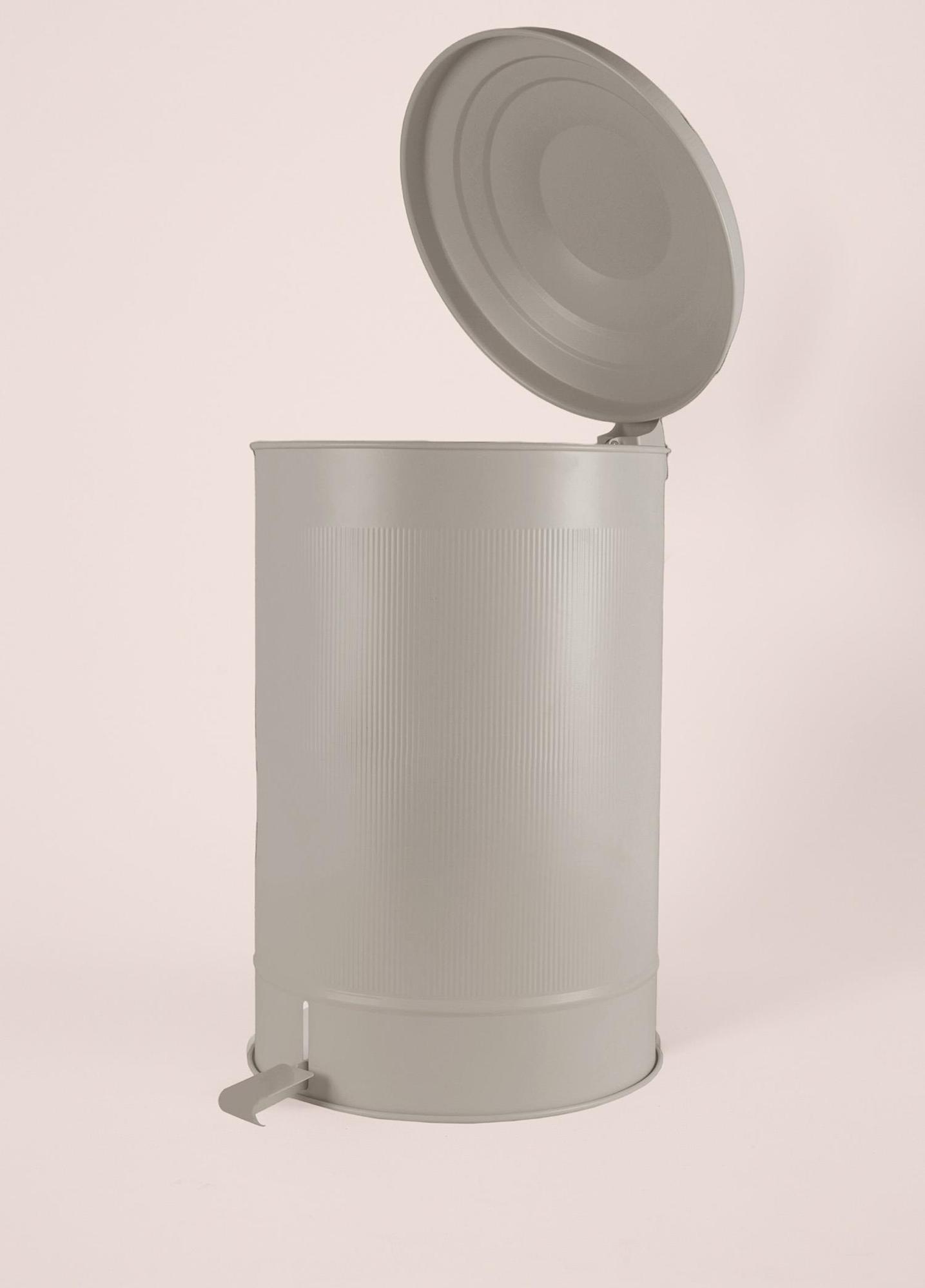 Stripe Mutfak Çöp Kovası Bej 37 Lt