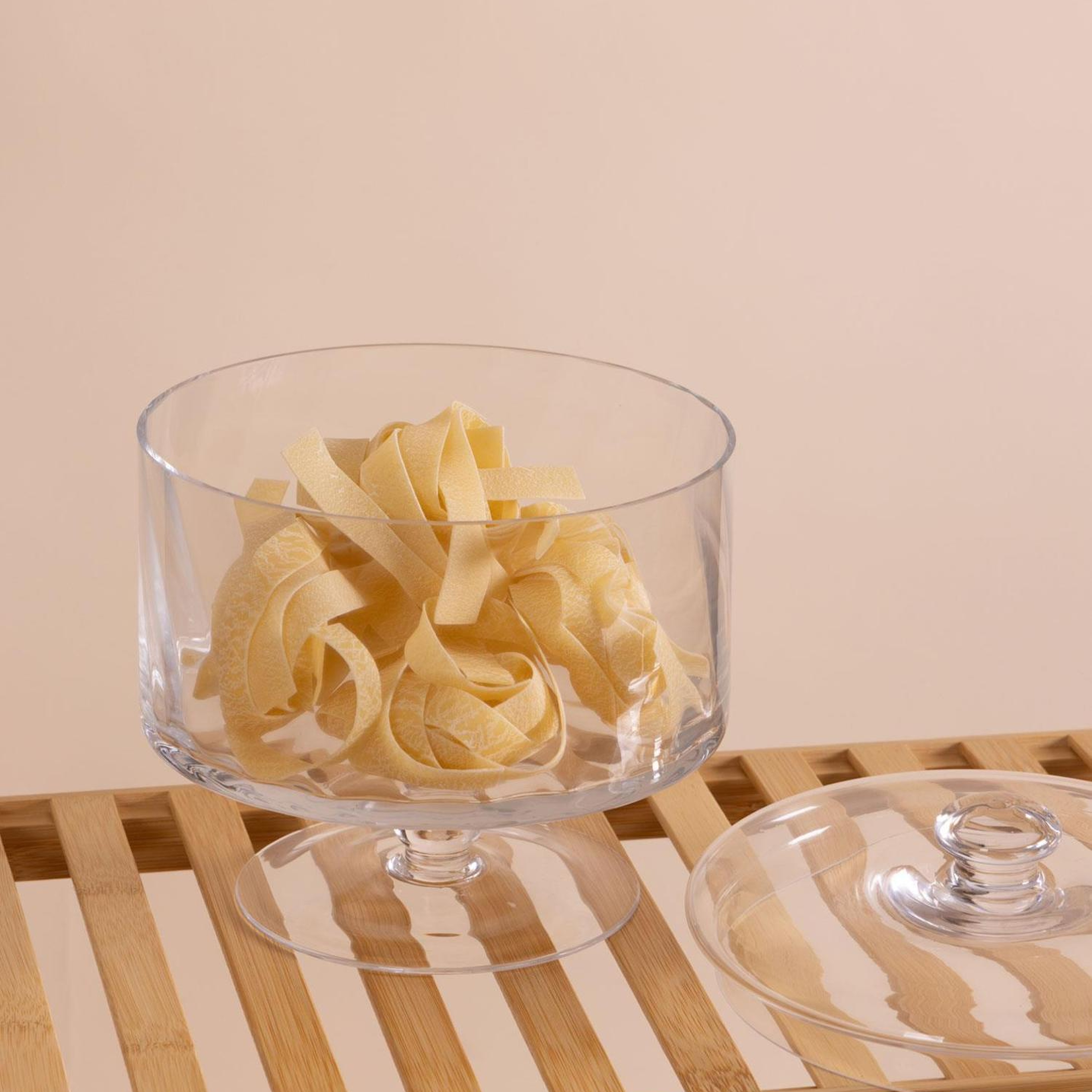 Ayaklı Cam Saklama Kabı 20 Cm