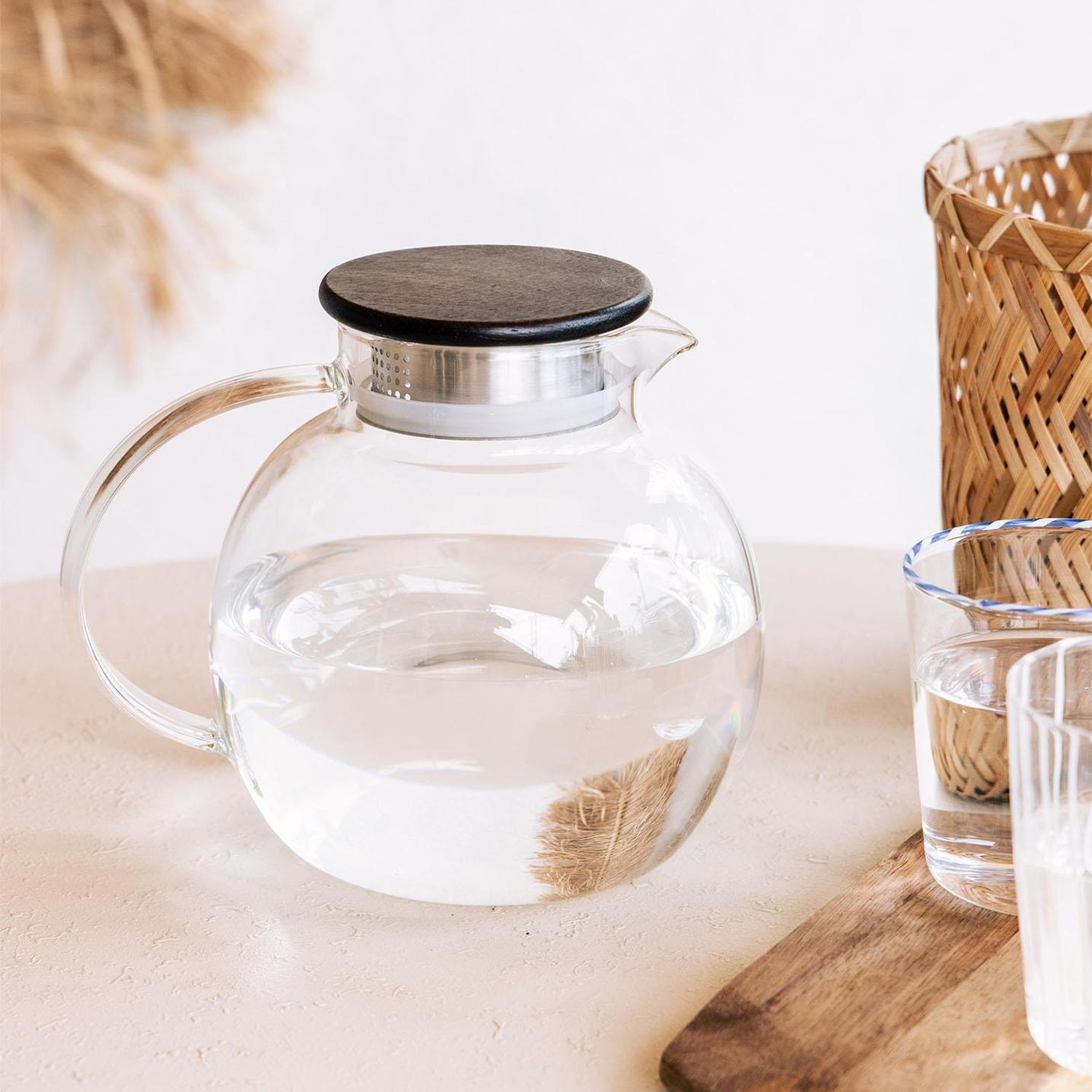 Wooden Cam Sürahi 1500 Cc SSE0030