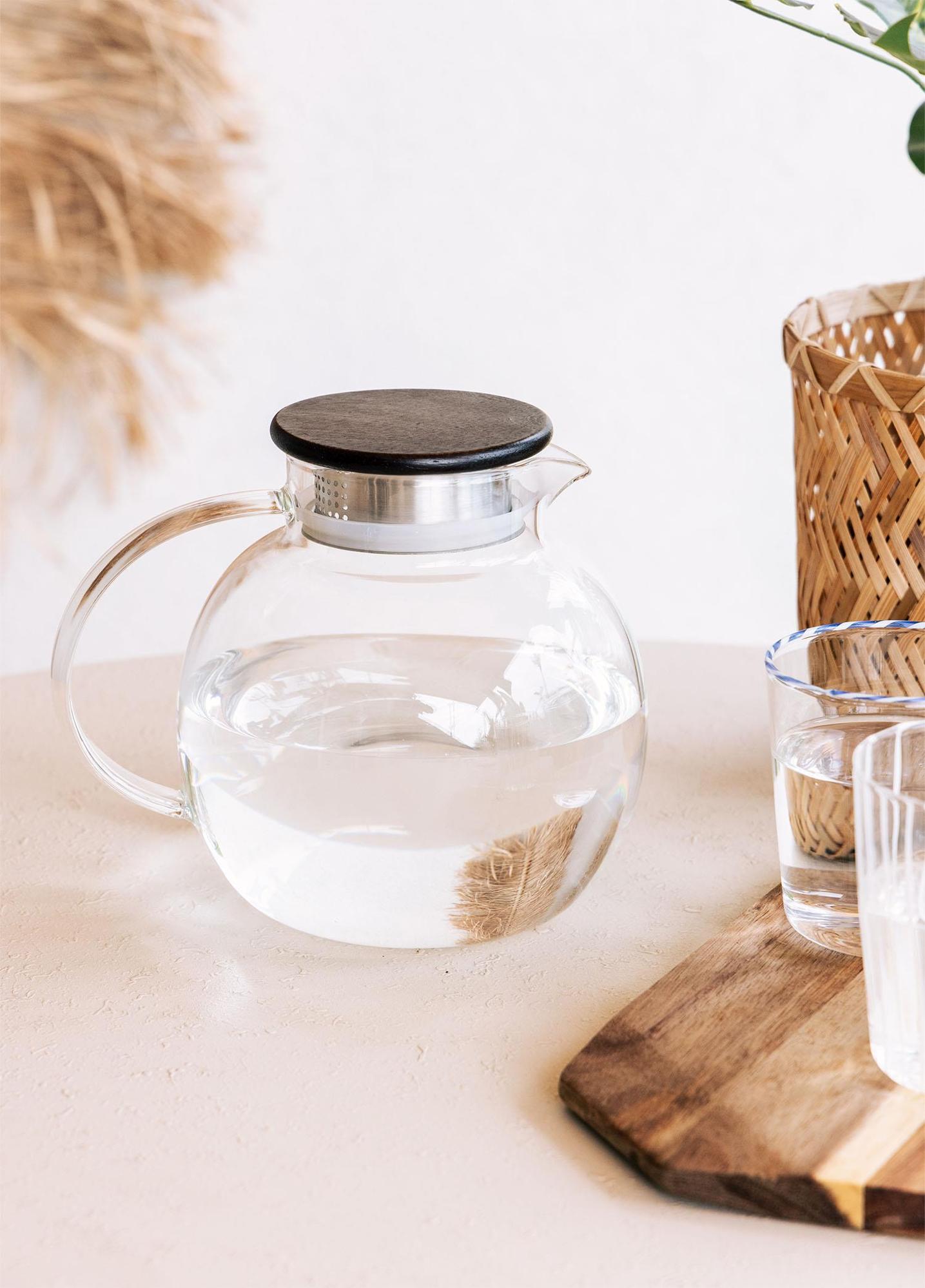 Wooden Cam Sürahi 1500 Cc SSE0030