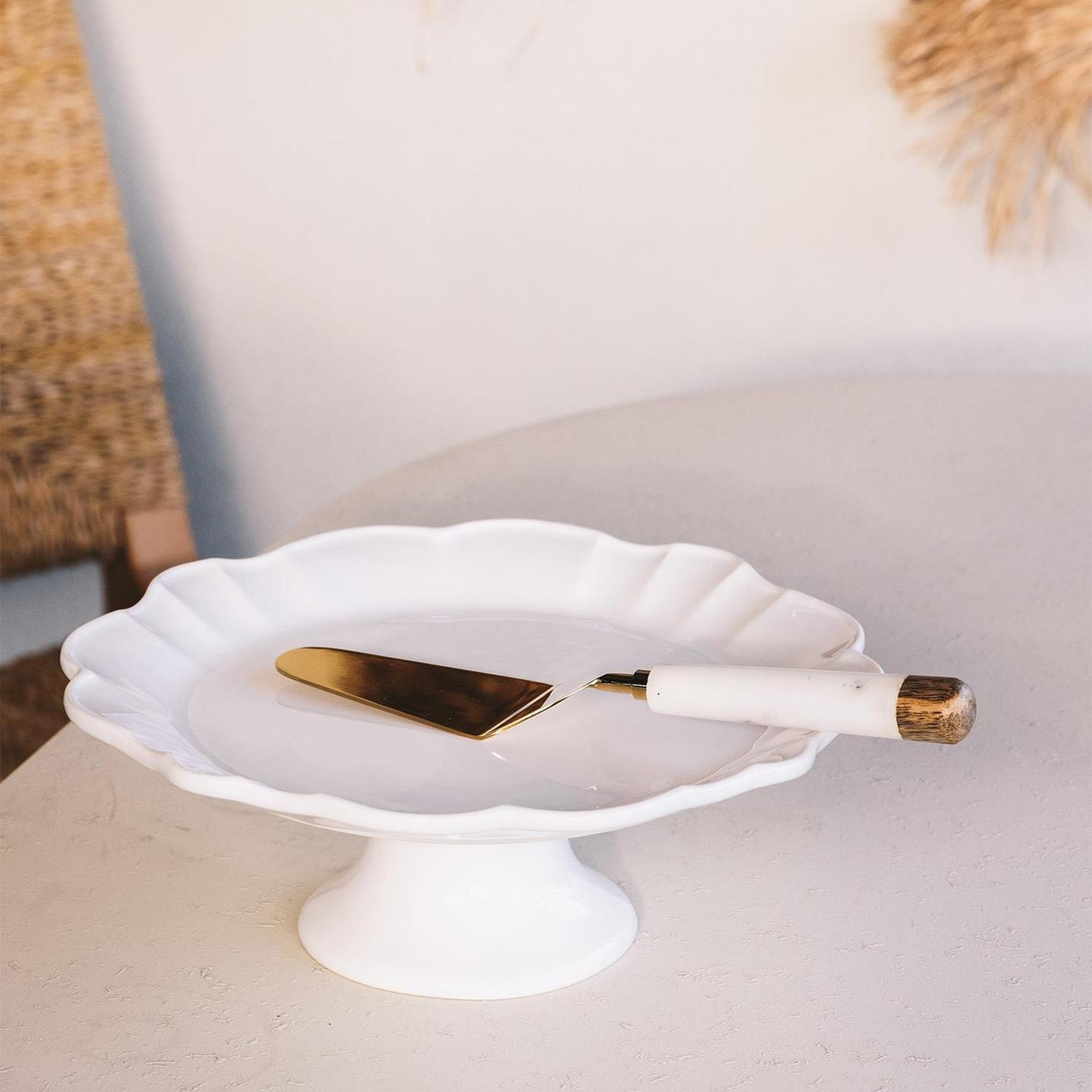 Grande Pasta Kek Standı Beyaz 32x12 cm GRD0011