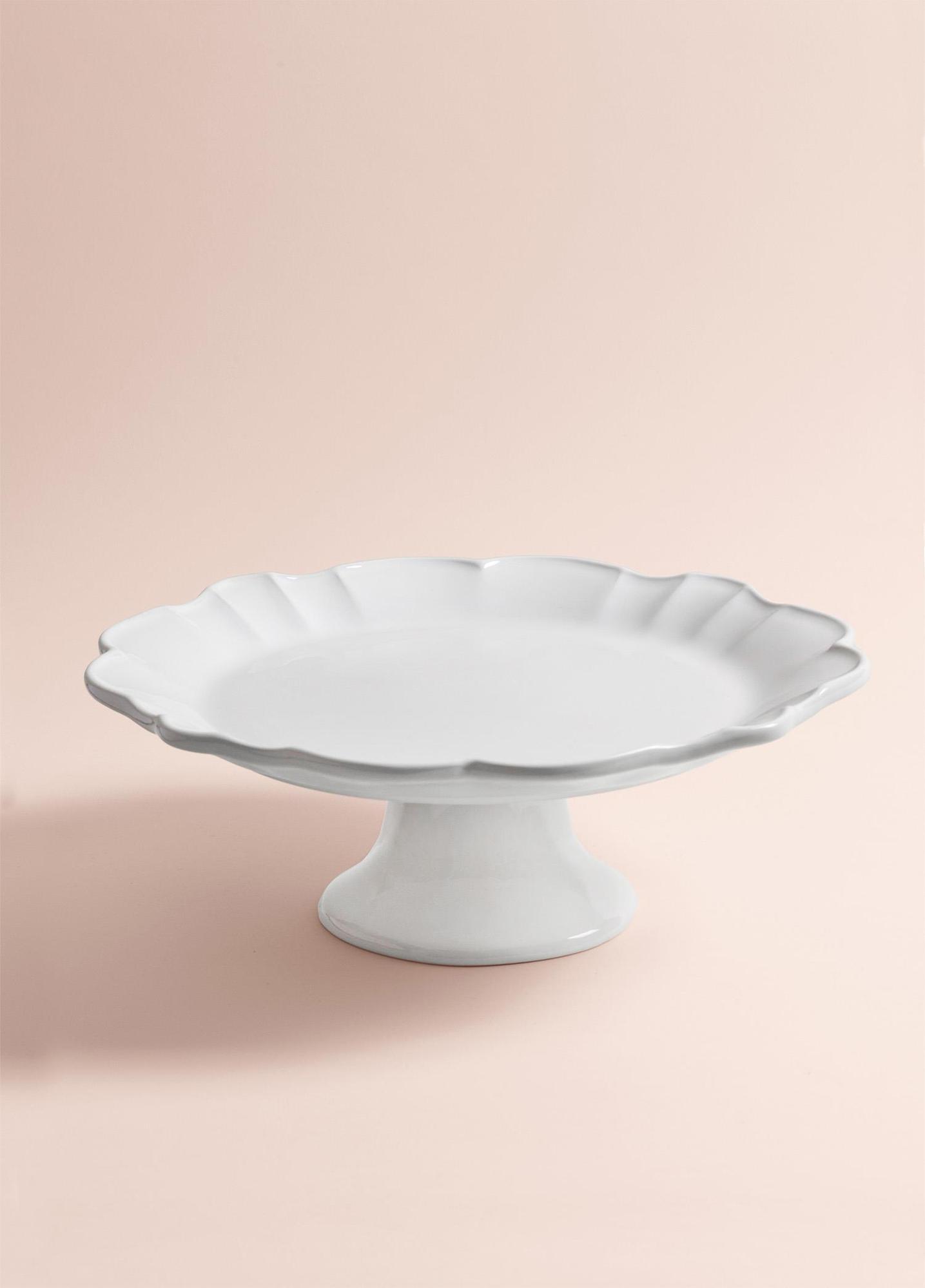 Grande Pasta Kek Standı Beyaz 32x12 cm GRD0011