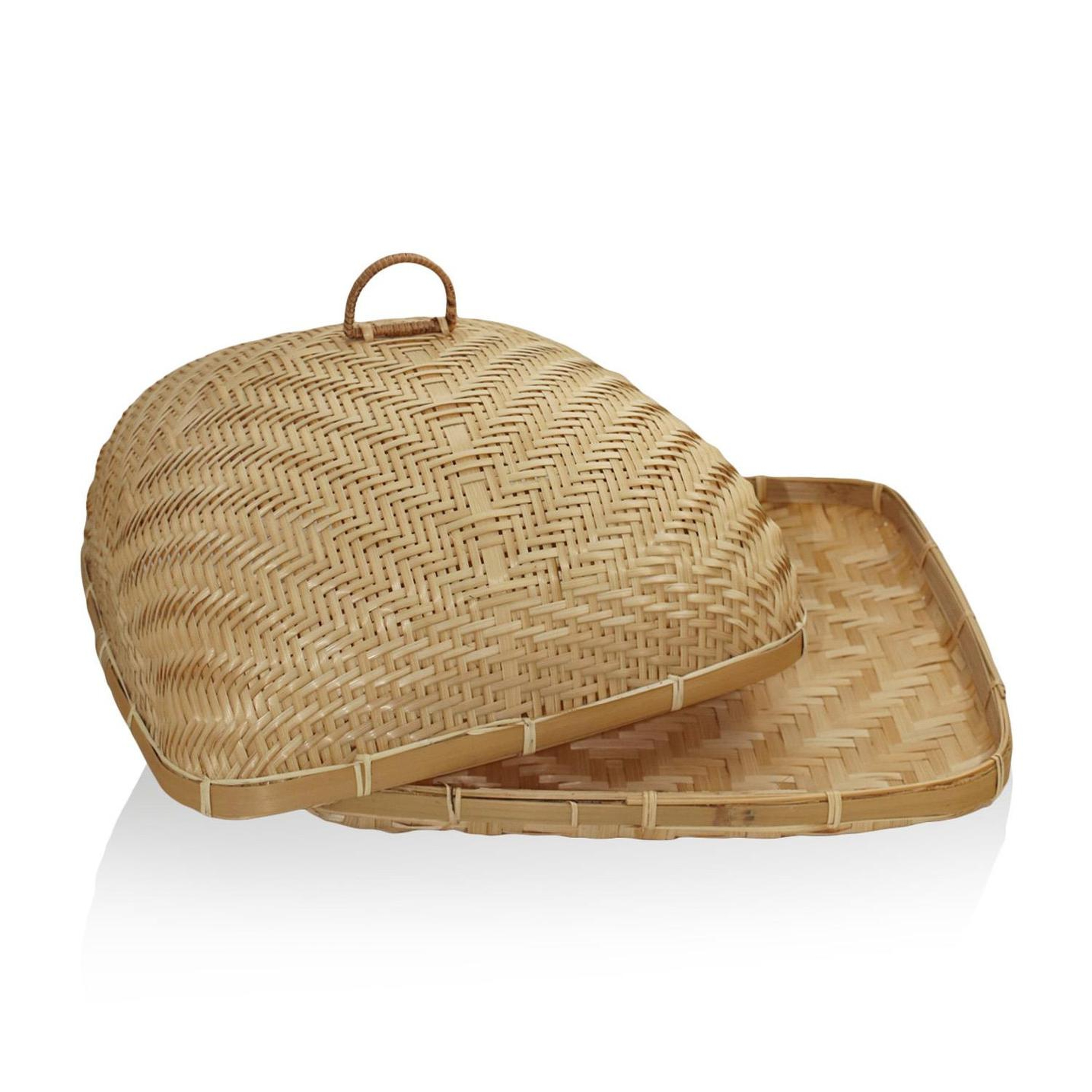 Bambu Dikdörtgen Tepsi 40x40x21 cm