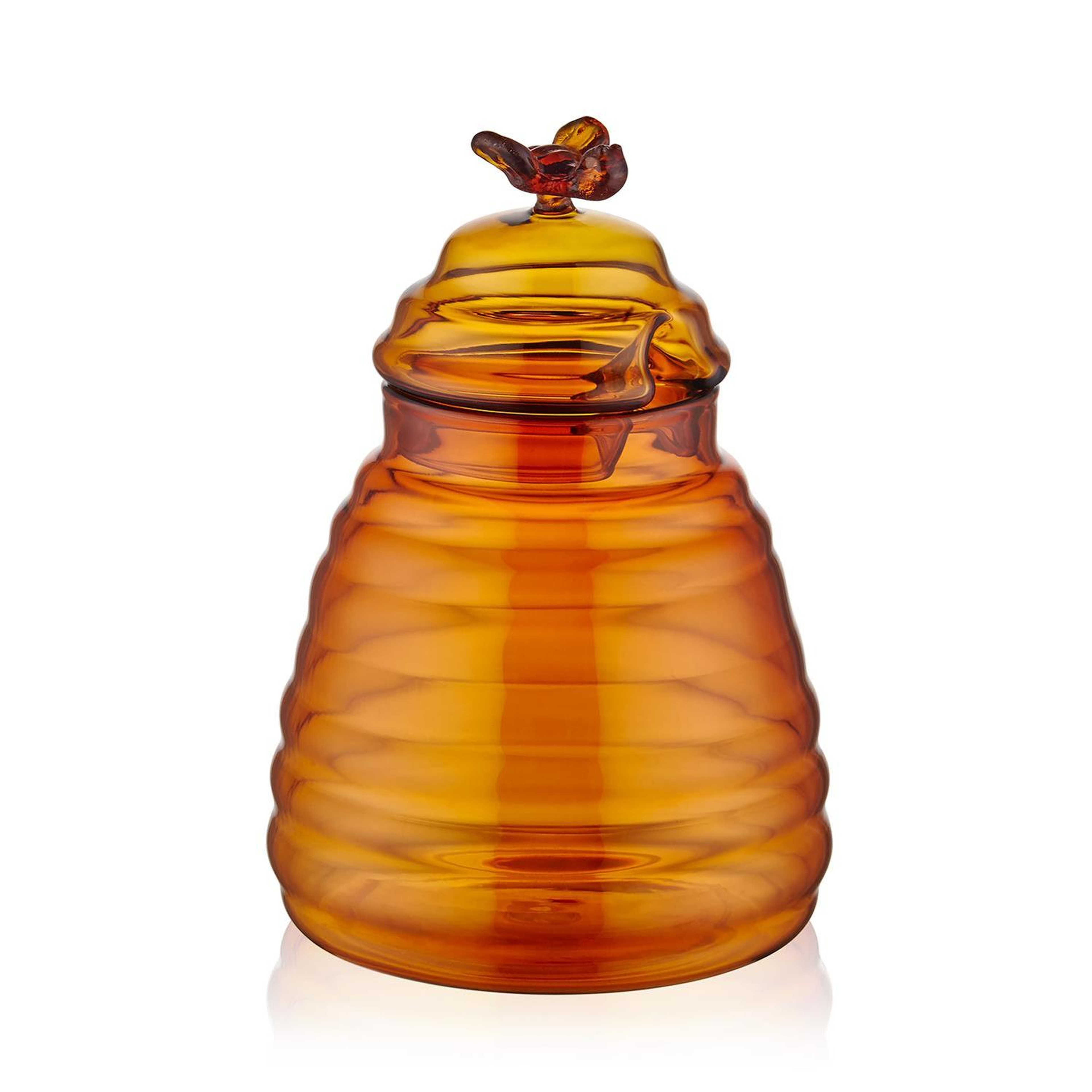 Cam Bal Kavanozu Amber 13 Cm