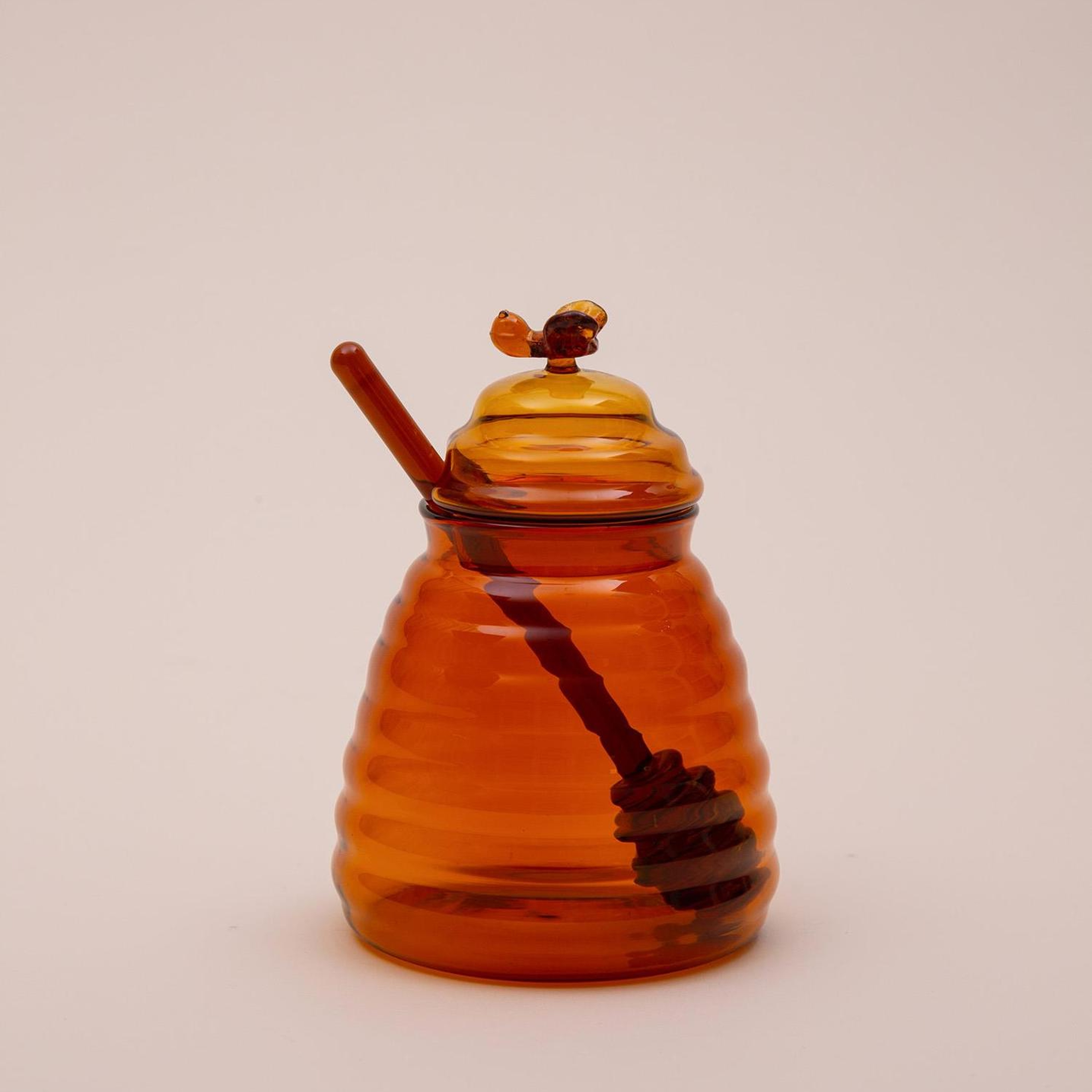 Cam Bal Kavanozu Amber 13 Cm