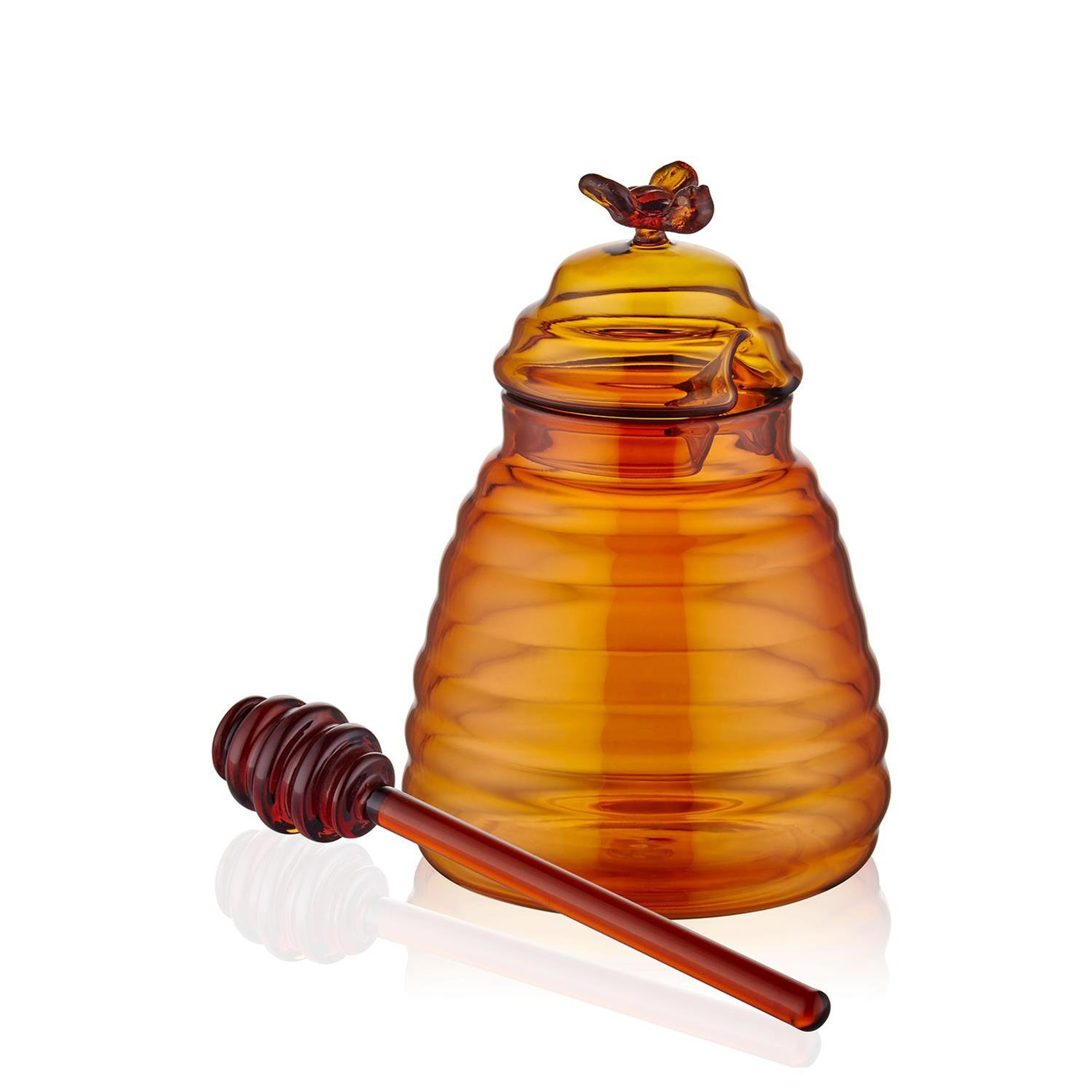 Cam Bal Kavanozu Amber 13 Cm