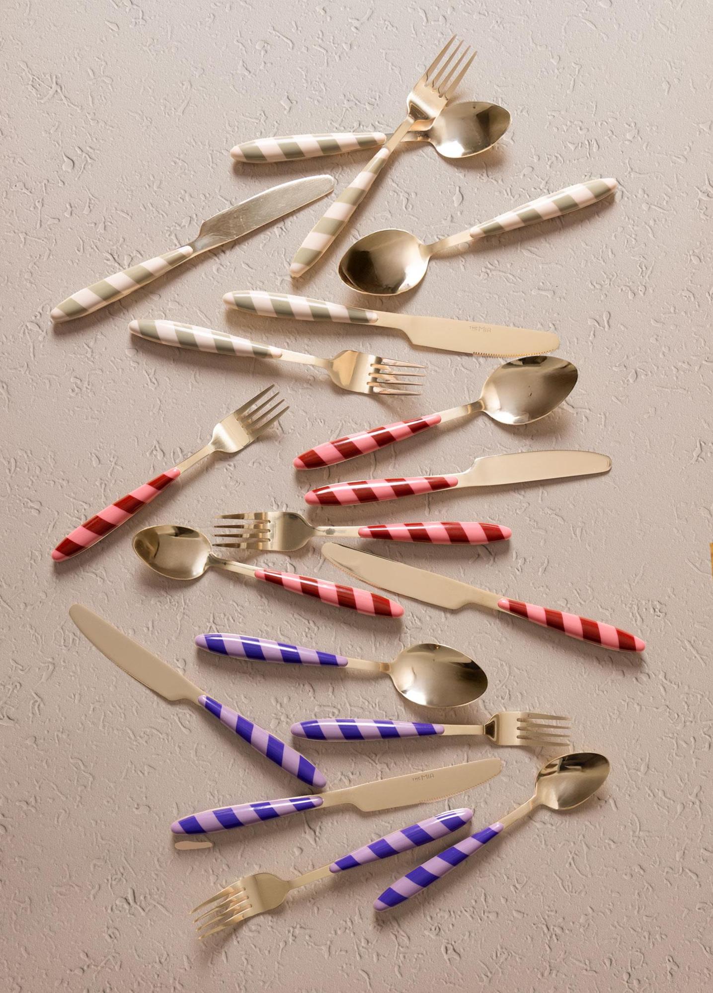 Joy Çatal Kaşık Bıçak Takımı Yeşil Gold 36 Parça