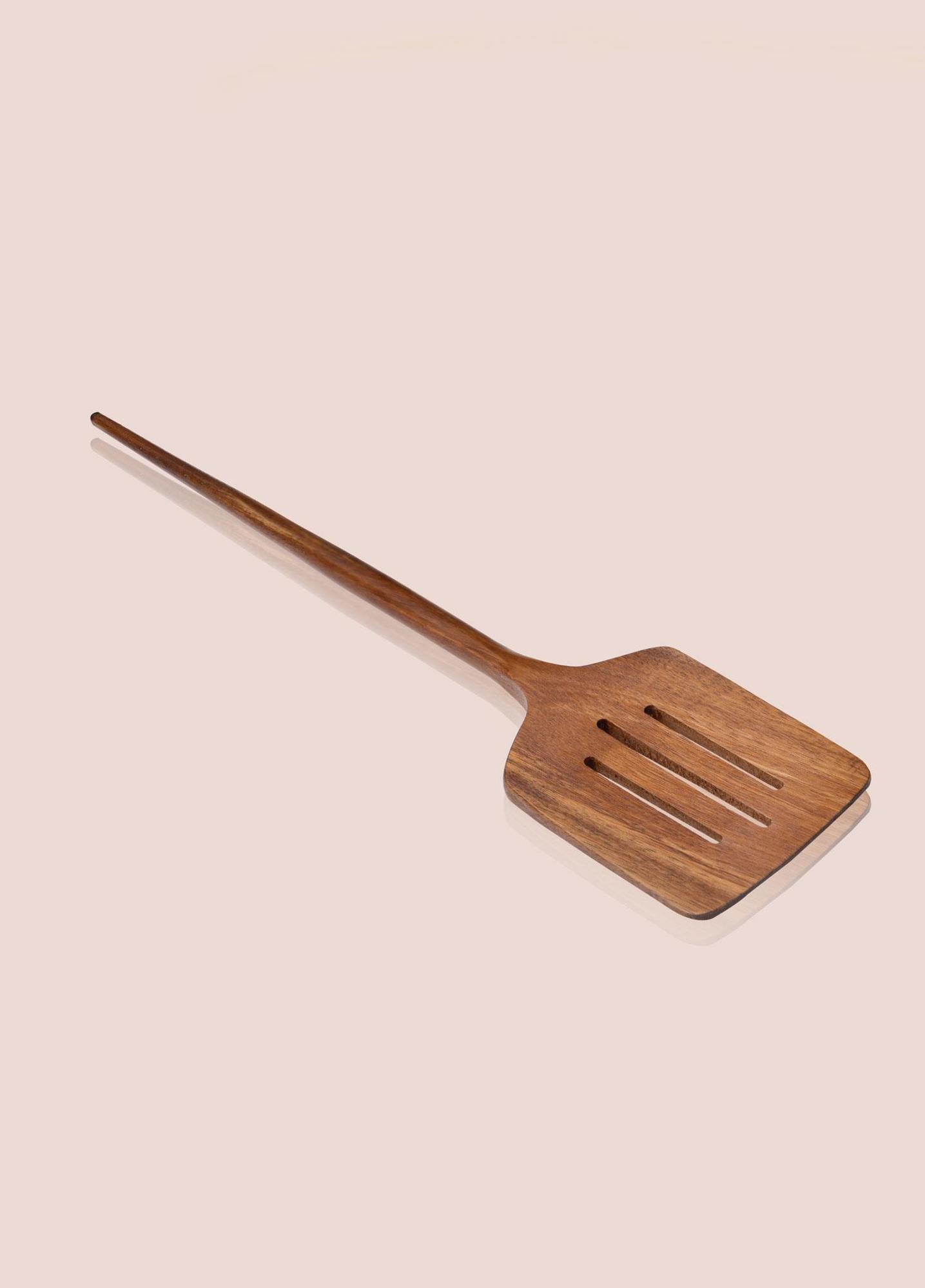 Natura Akasya Delikli Spatula 35x8 cm