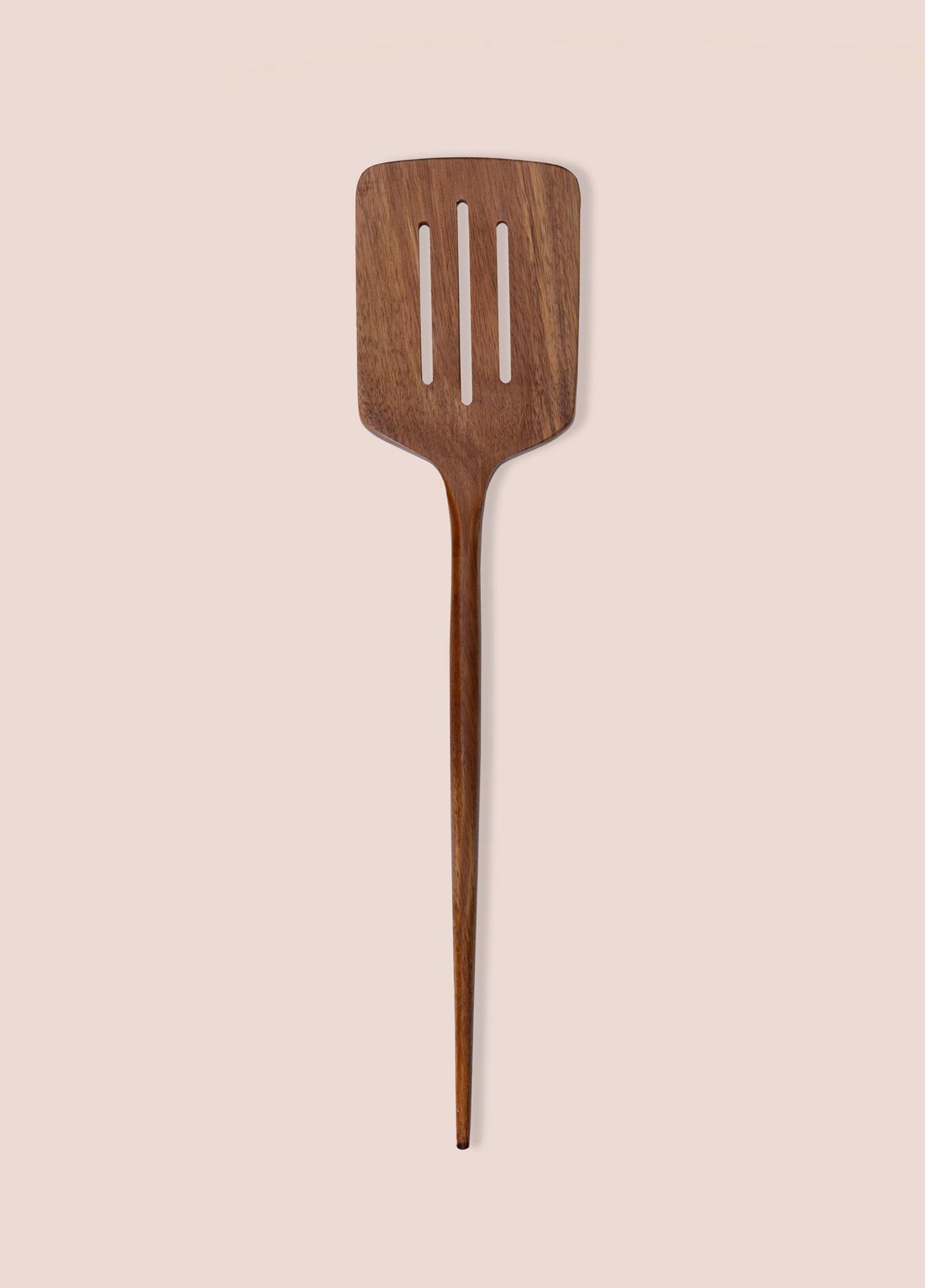 Natura Akasya Delikli Spatula 35x8 cm