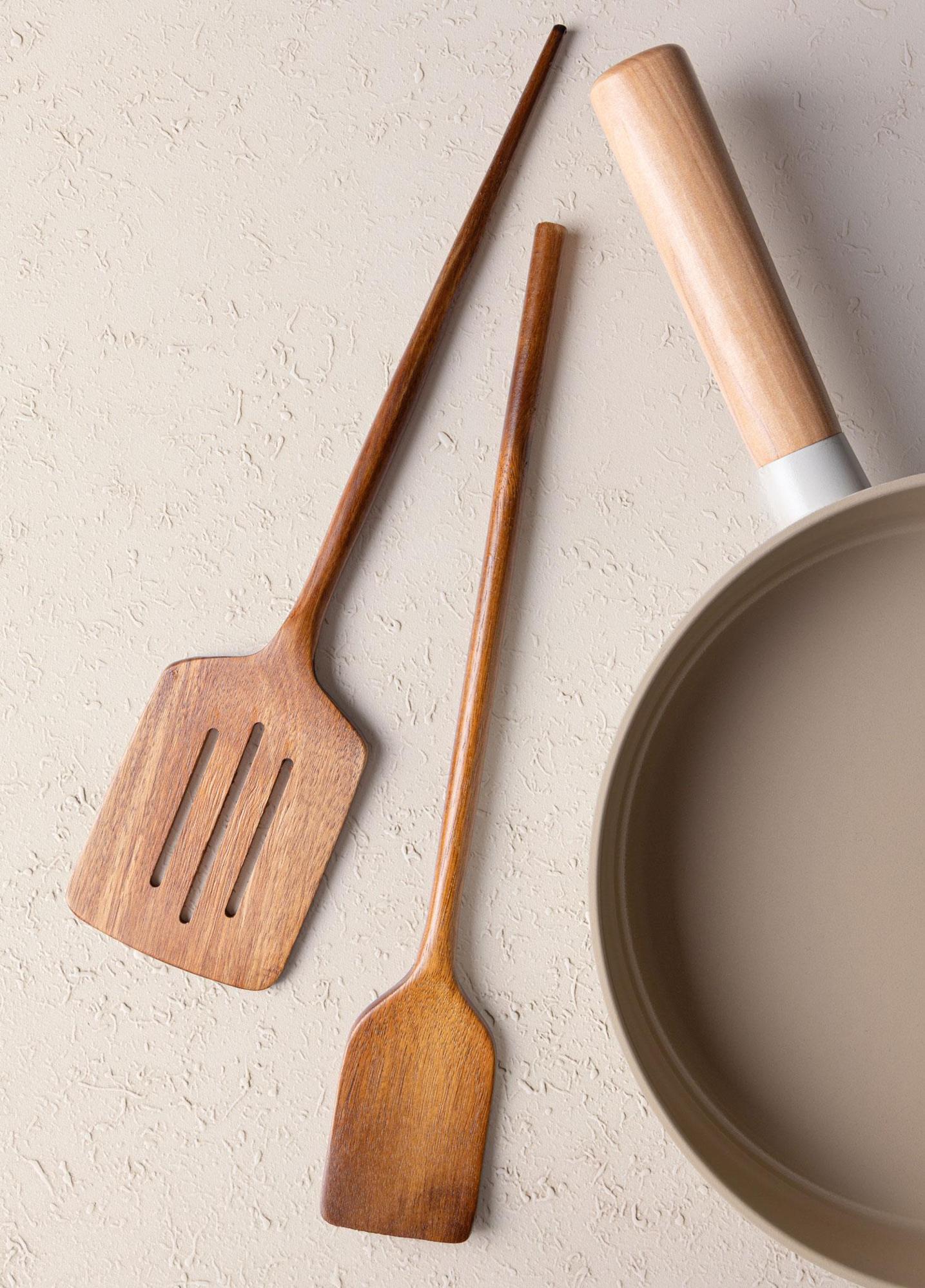 Natura Akasya Delikli Spatula 35x8 cm