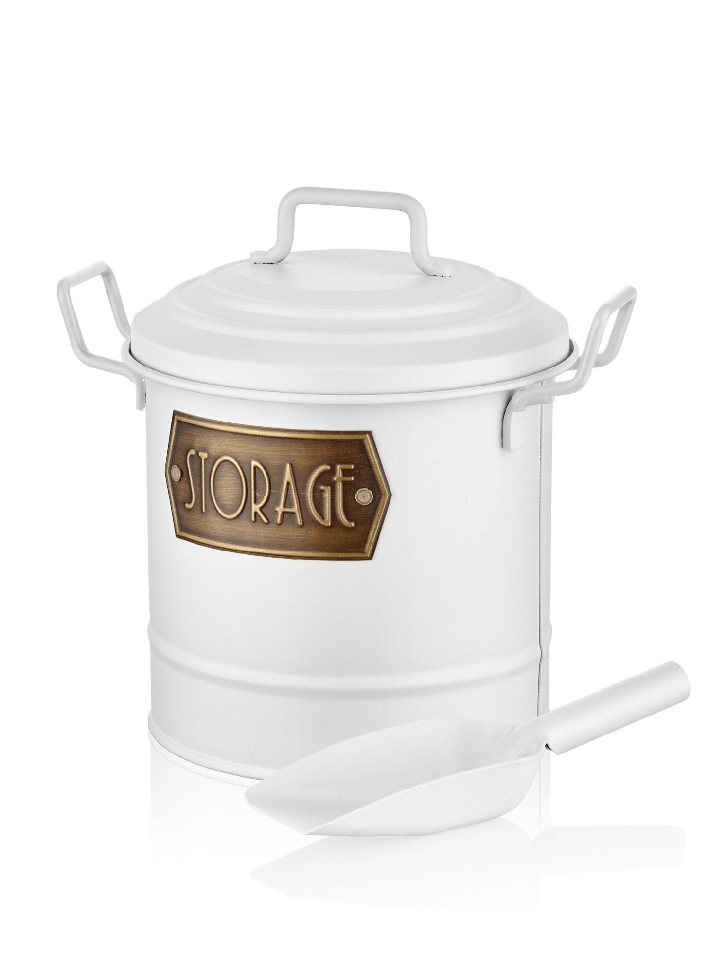 Bakliyat Kovası - Beyaz