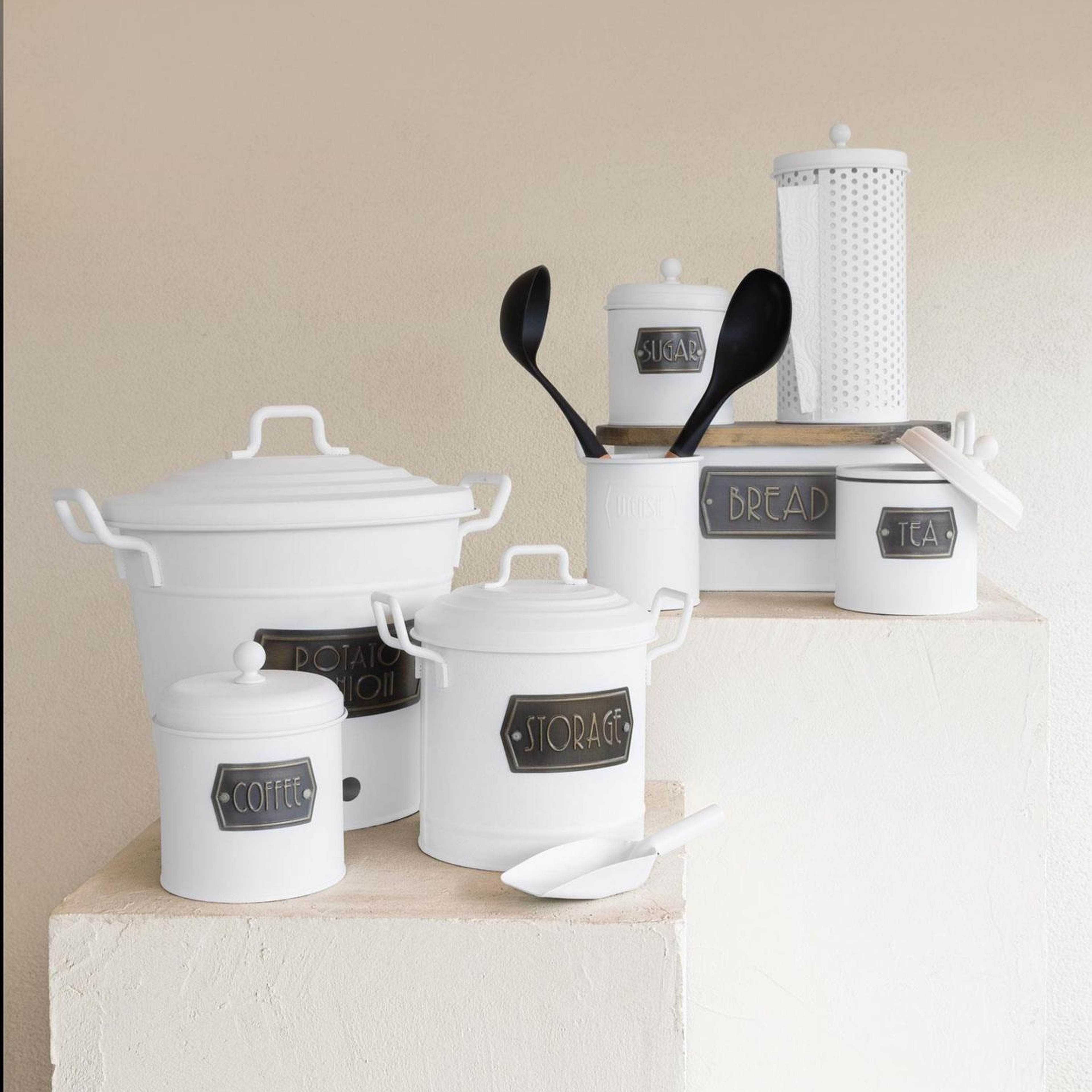 Bakliyat Kovası - Beyaz