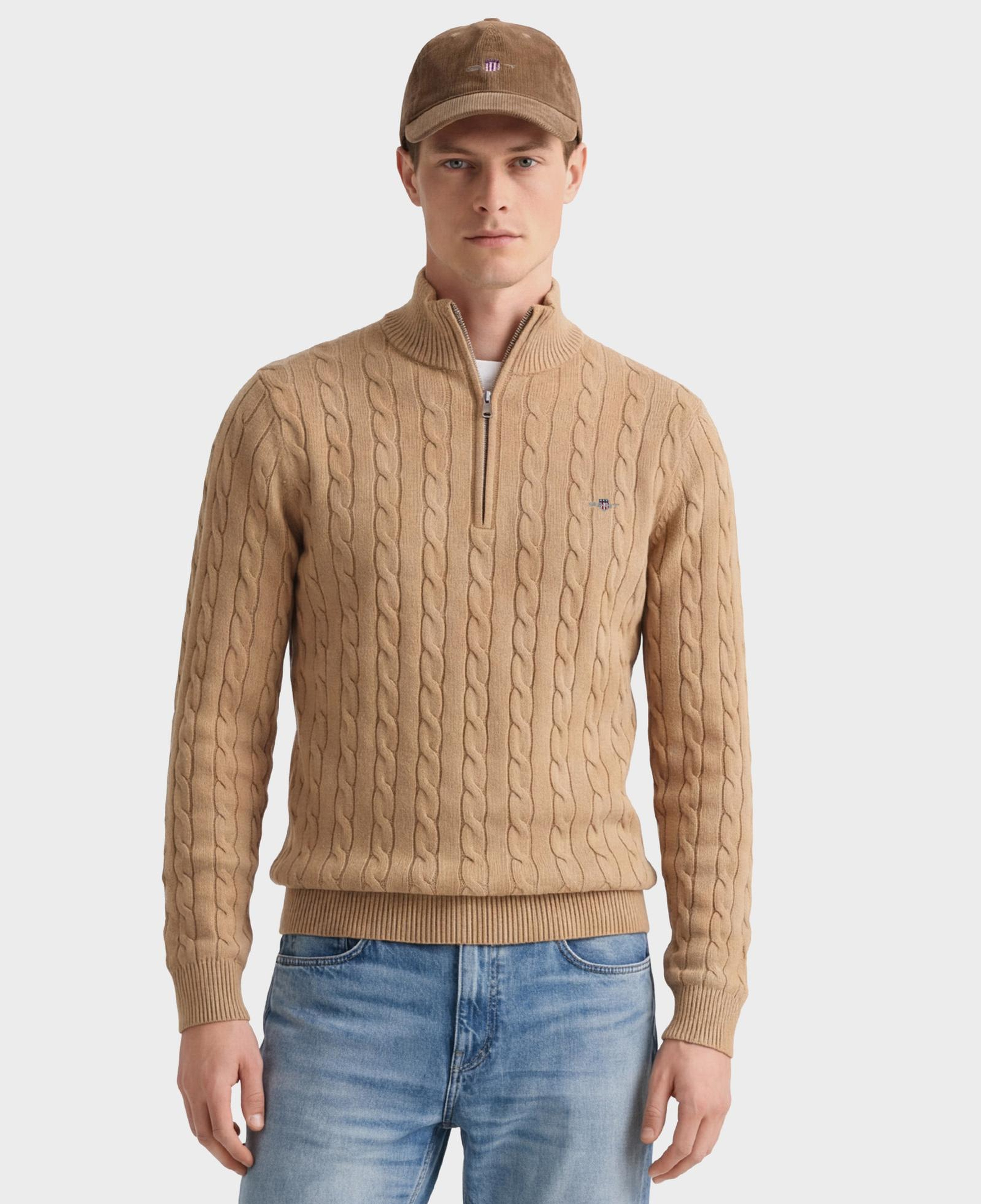 GANT Erkek Yeşil Regular Fit Örgü Kazak