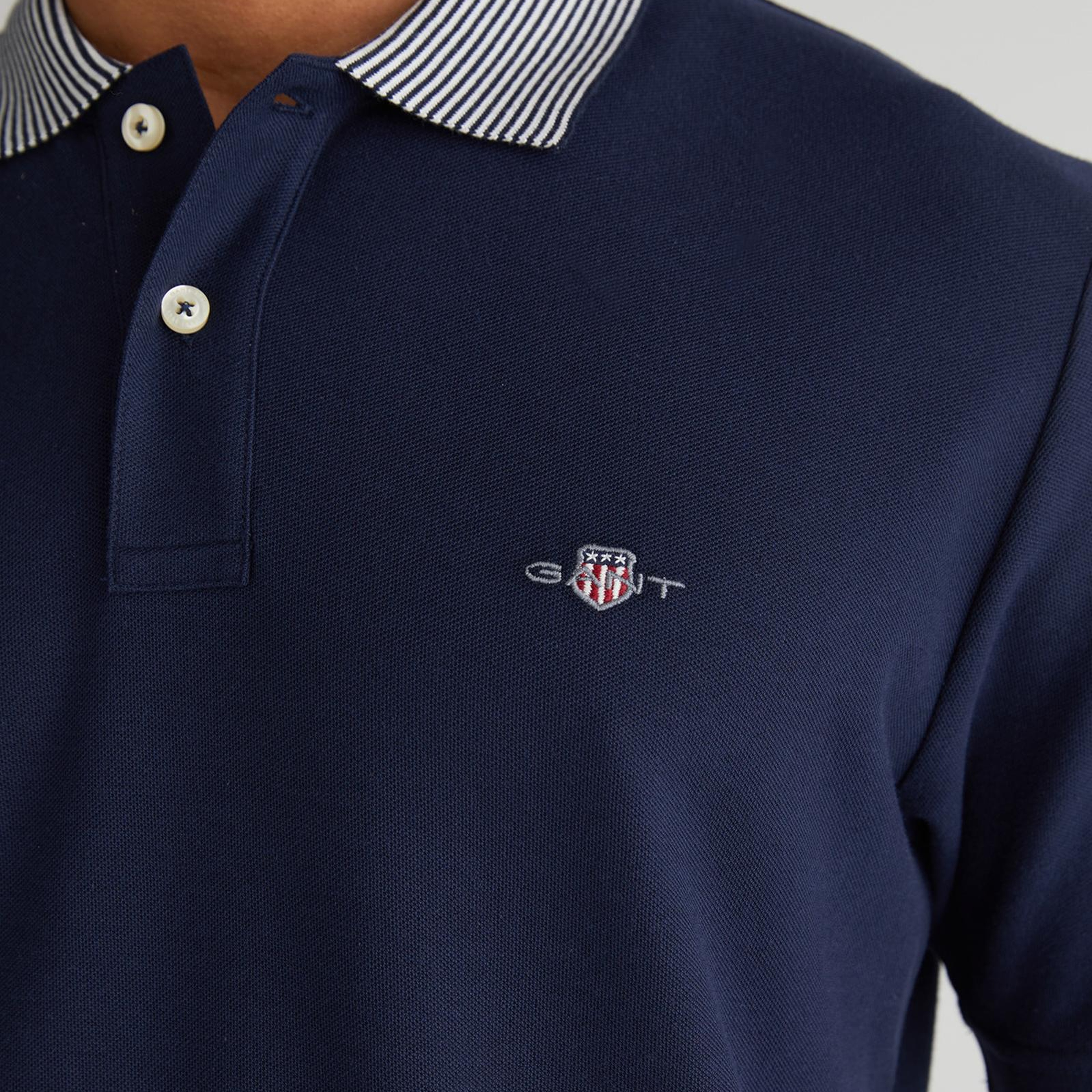 GANT Erkek Lacivert Regular Fit Polo