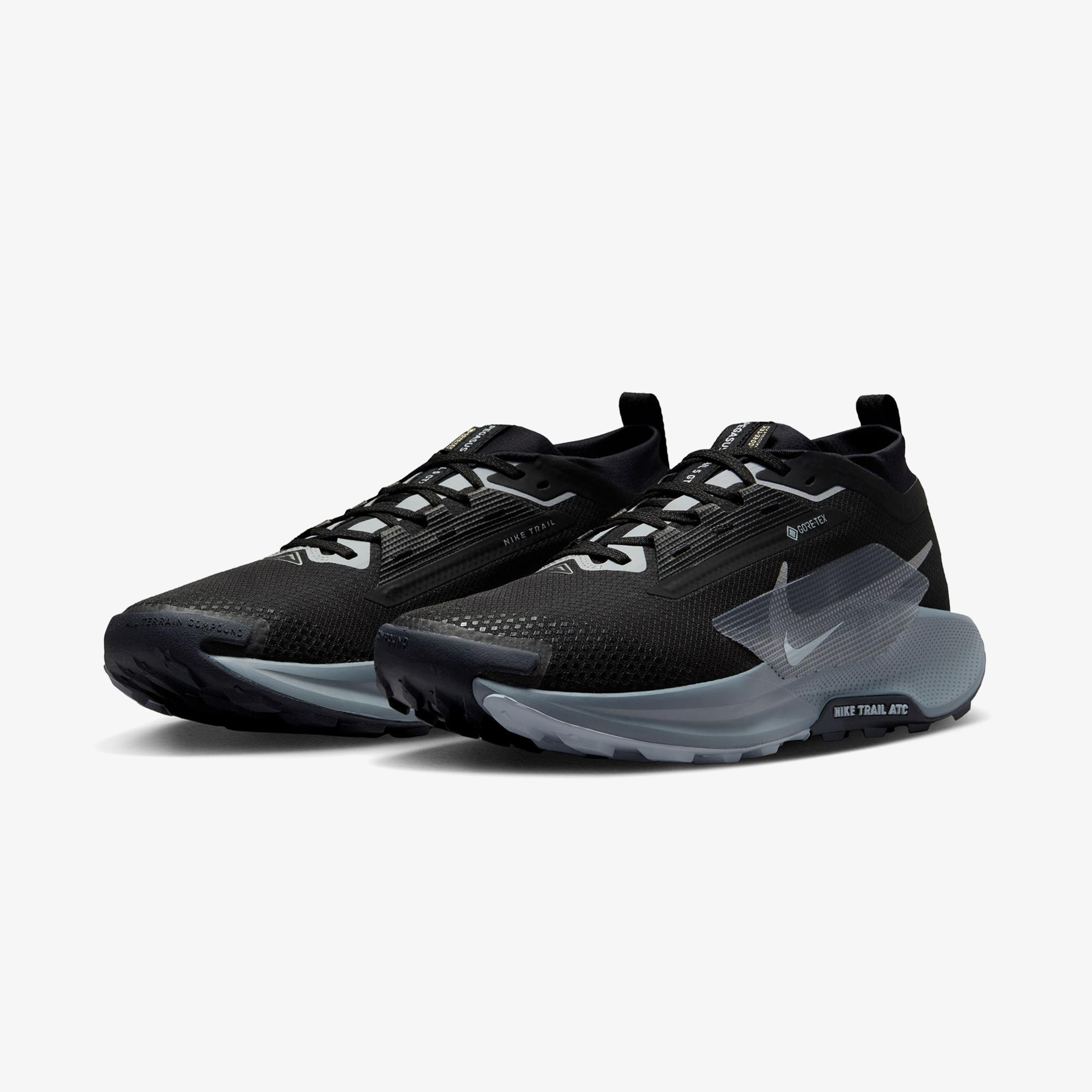Nike Pegasus Trail 5 Gore-Tex Erkek Siyah Koşu Ayakkabısı