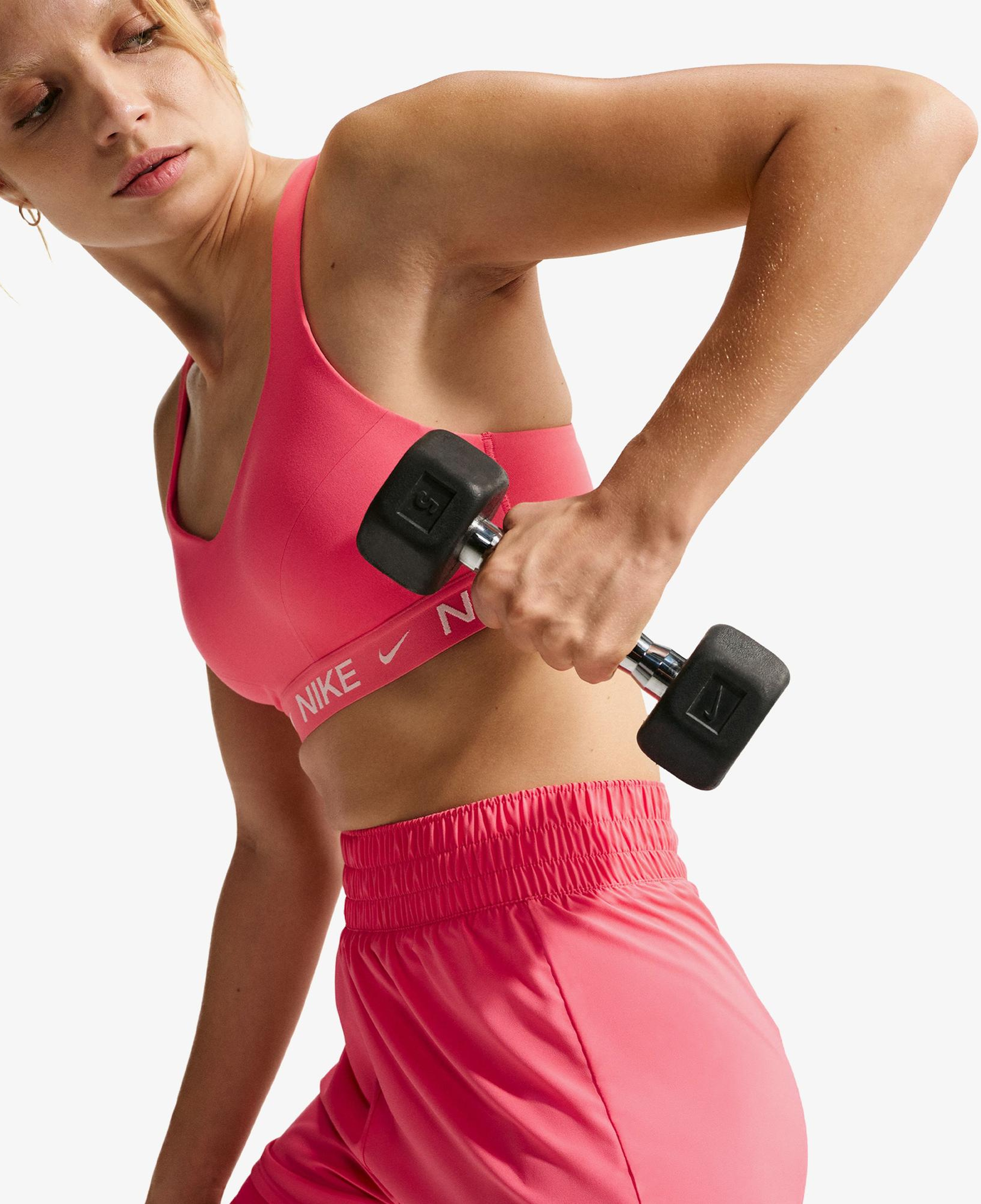 Nike Dri-Fit One Yüksek Belli 8 cm Kadın Pembe Şort