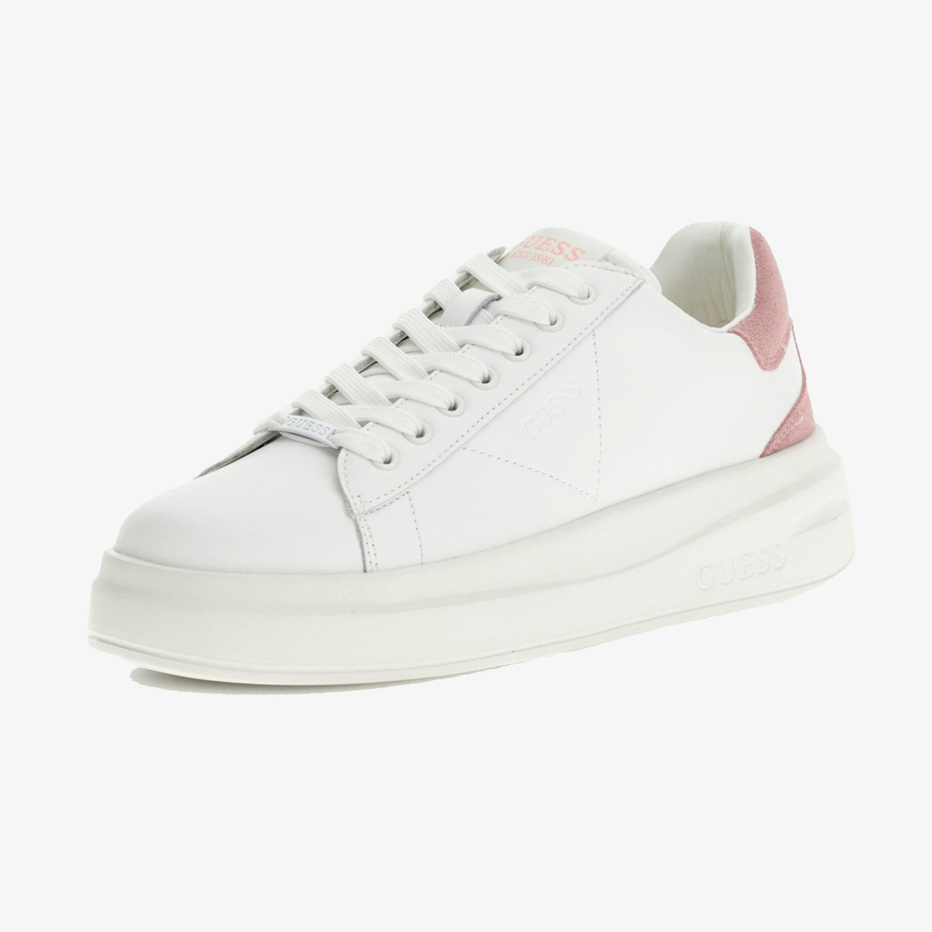 Guess Elbina Leather Kadın Beyaz Sneaker