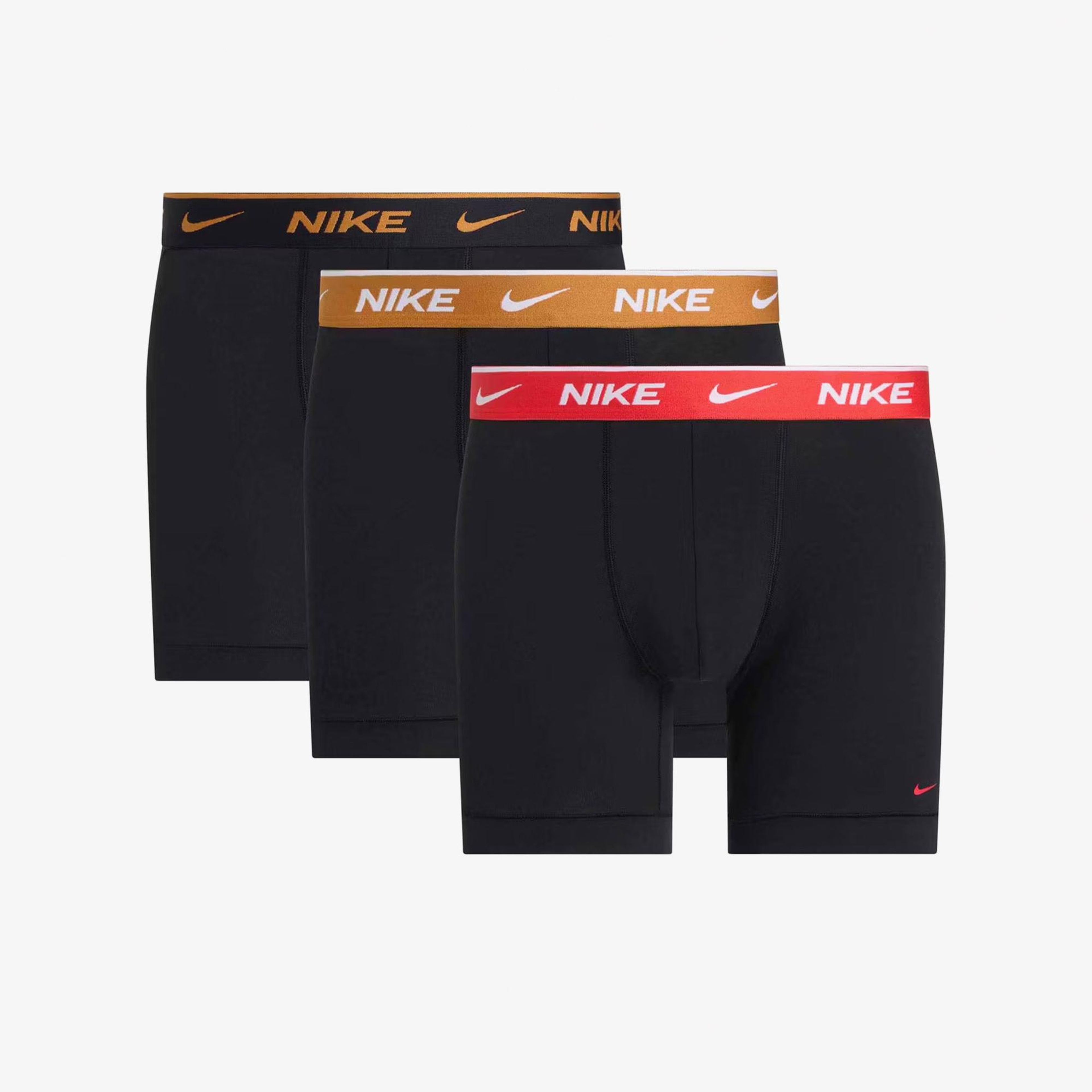 Nike Brief 3' lü Erkek Siyah Boxer