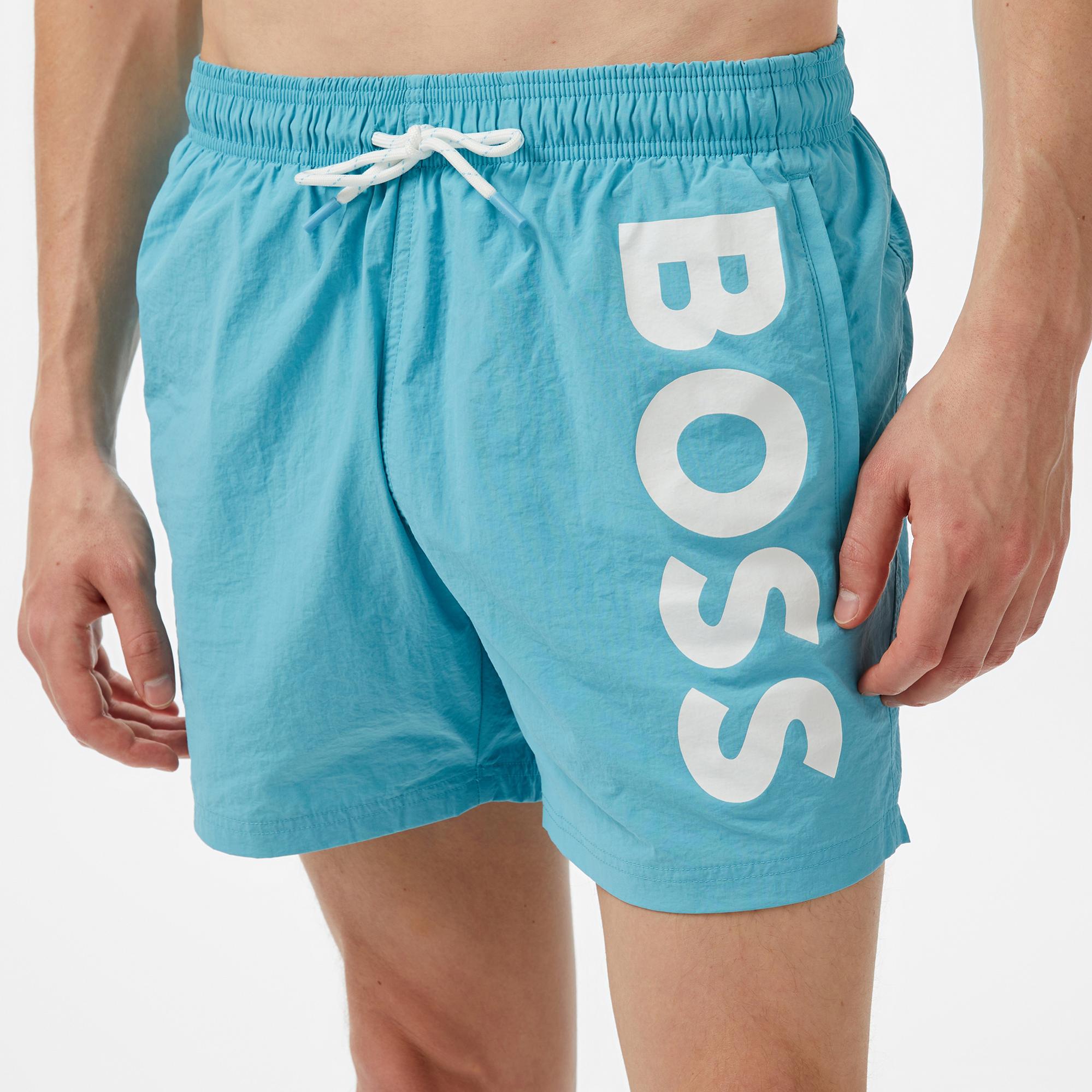 Boss Octopus Erkek Mavi Mayo Şort