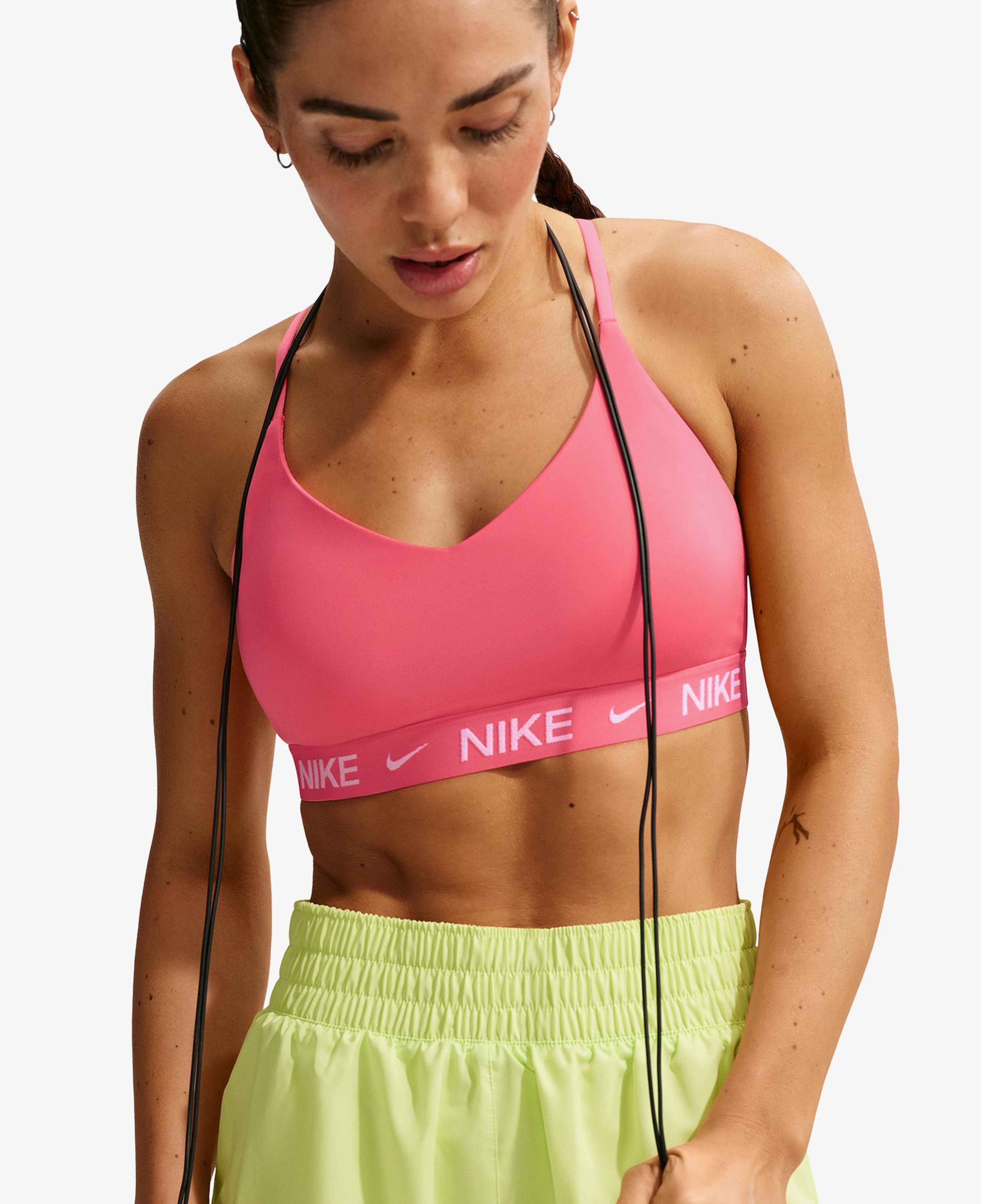Nike Dri-Fit Indy Light Support Kadın Pembe Bra