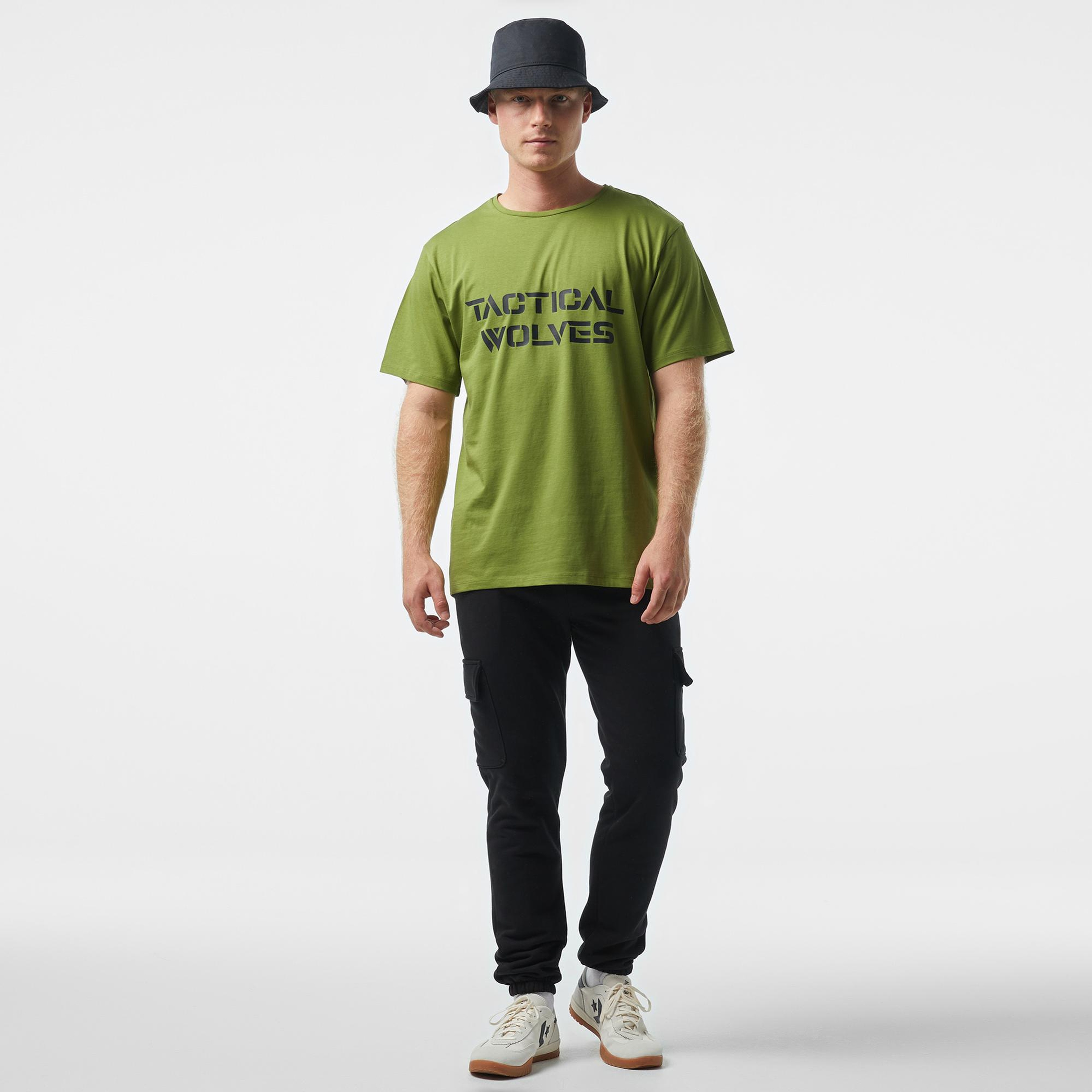 Tactical Wolves Classic Erkek Yeşil T-Shirt