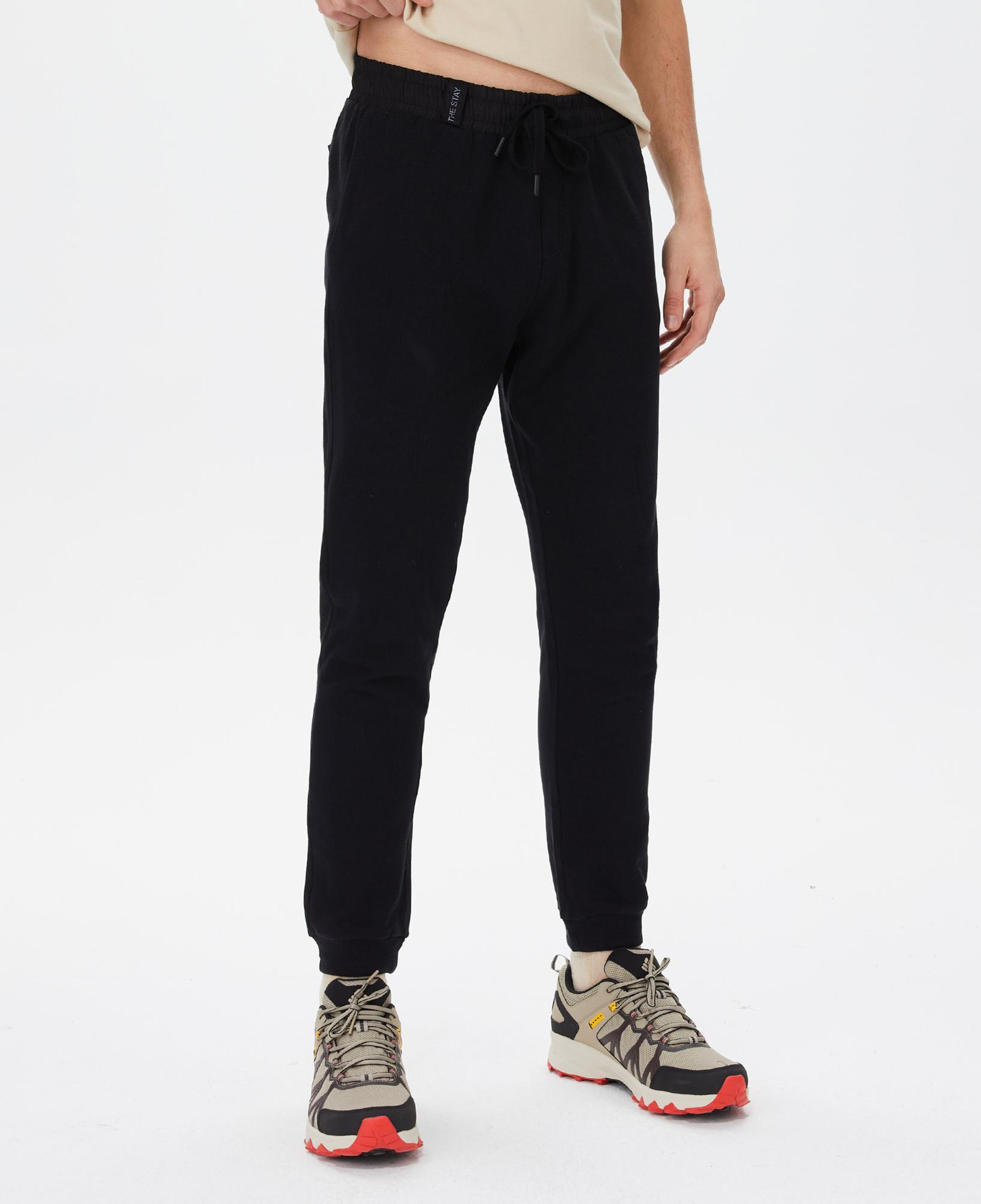 The Stay Line Leo Erkek Siyah Eşofman Altı