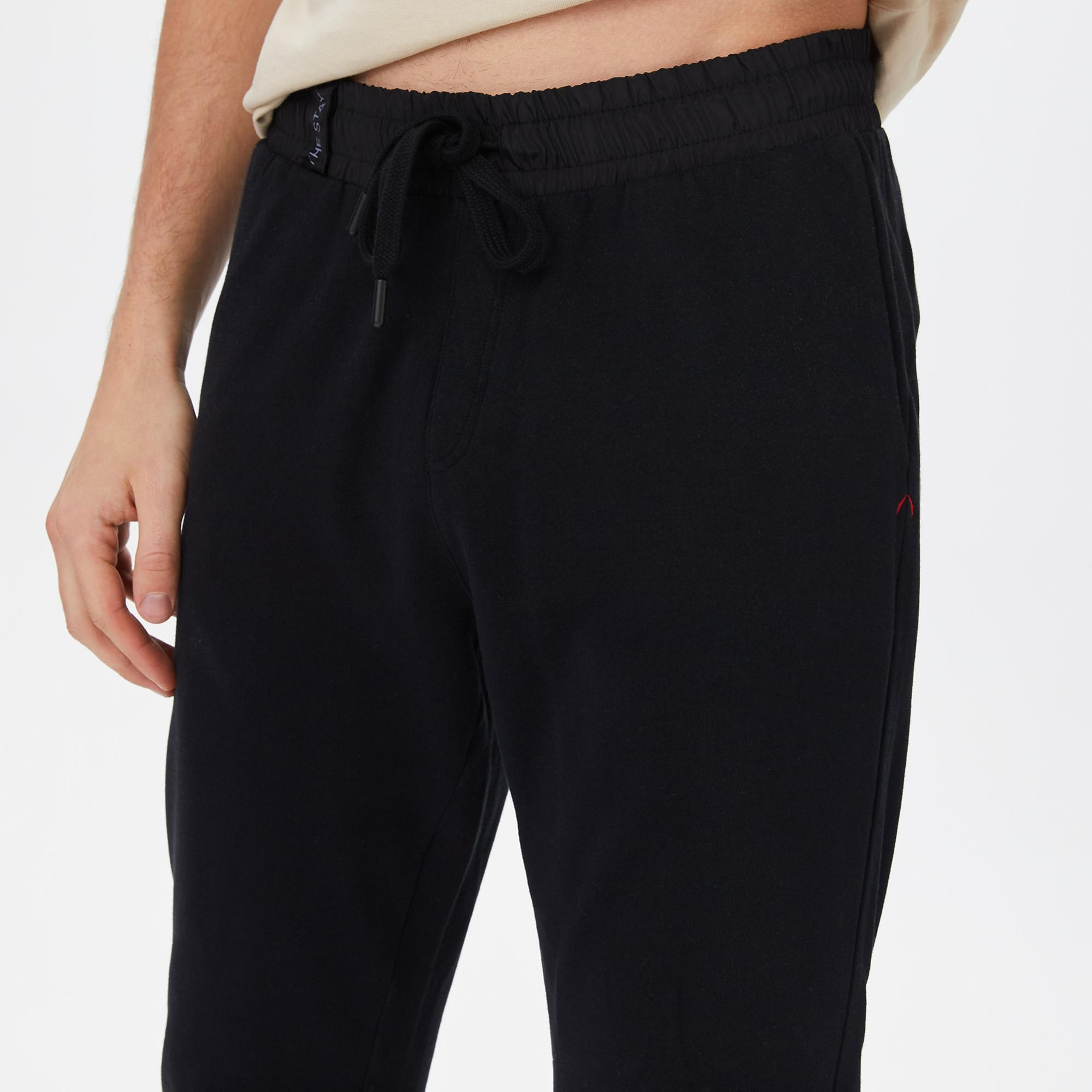 The Stay Line Leo Erkek Siyah Eşofman Altı