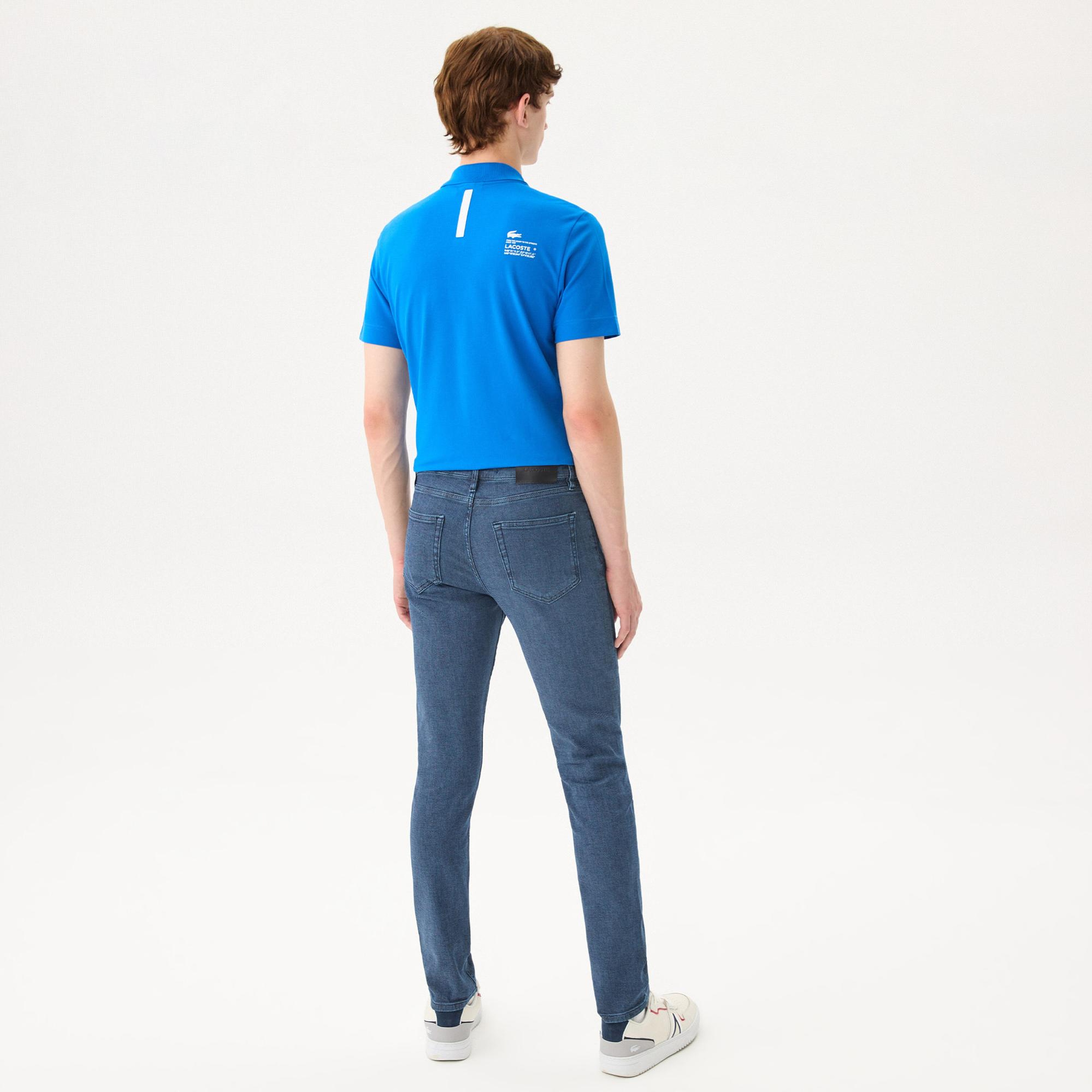 Lacoste Erkek Slim Fit Mavi Jean Pantolon