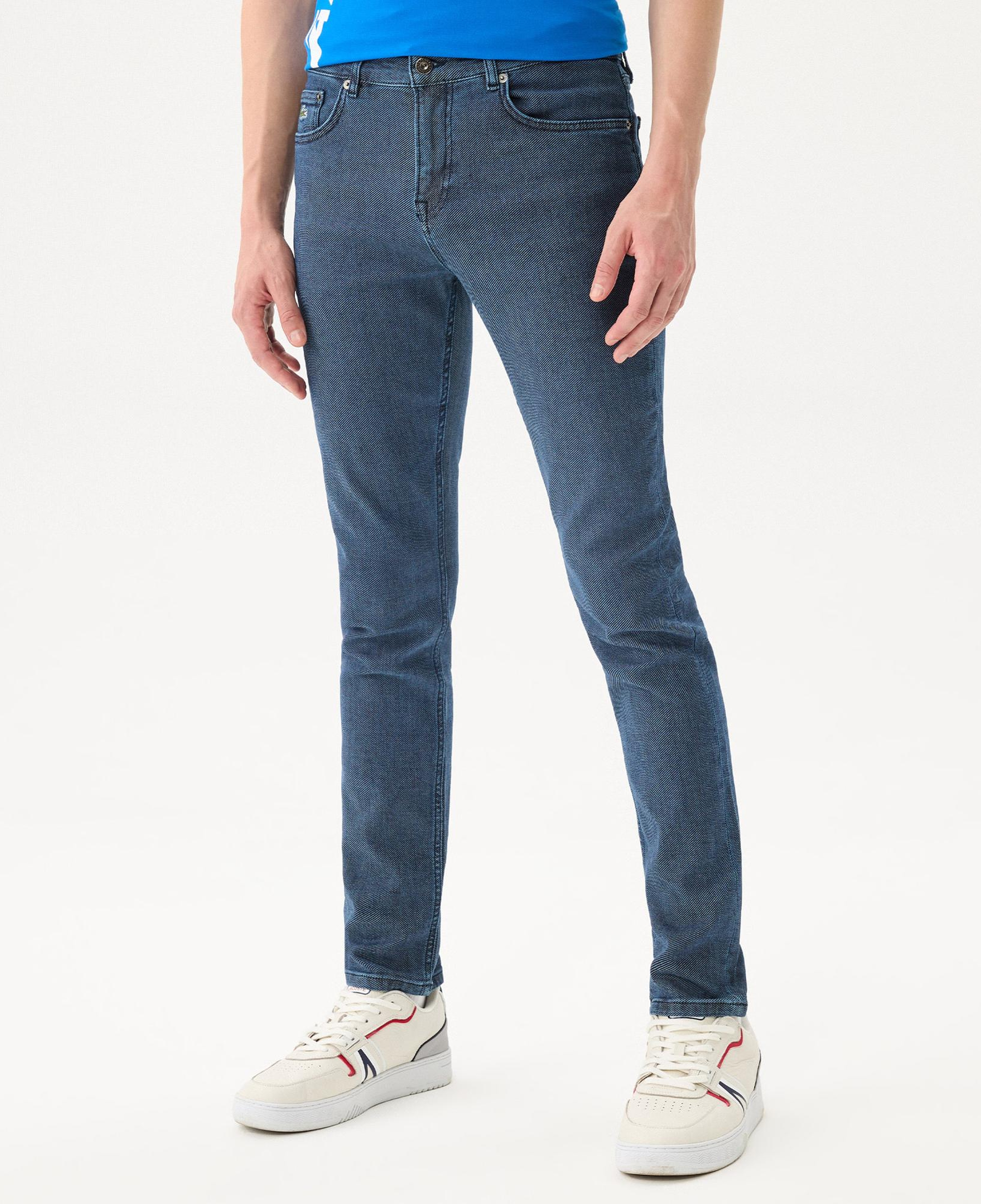 Lacoste Erkek Slim Fit Mavi Jean Pantolon