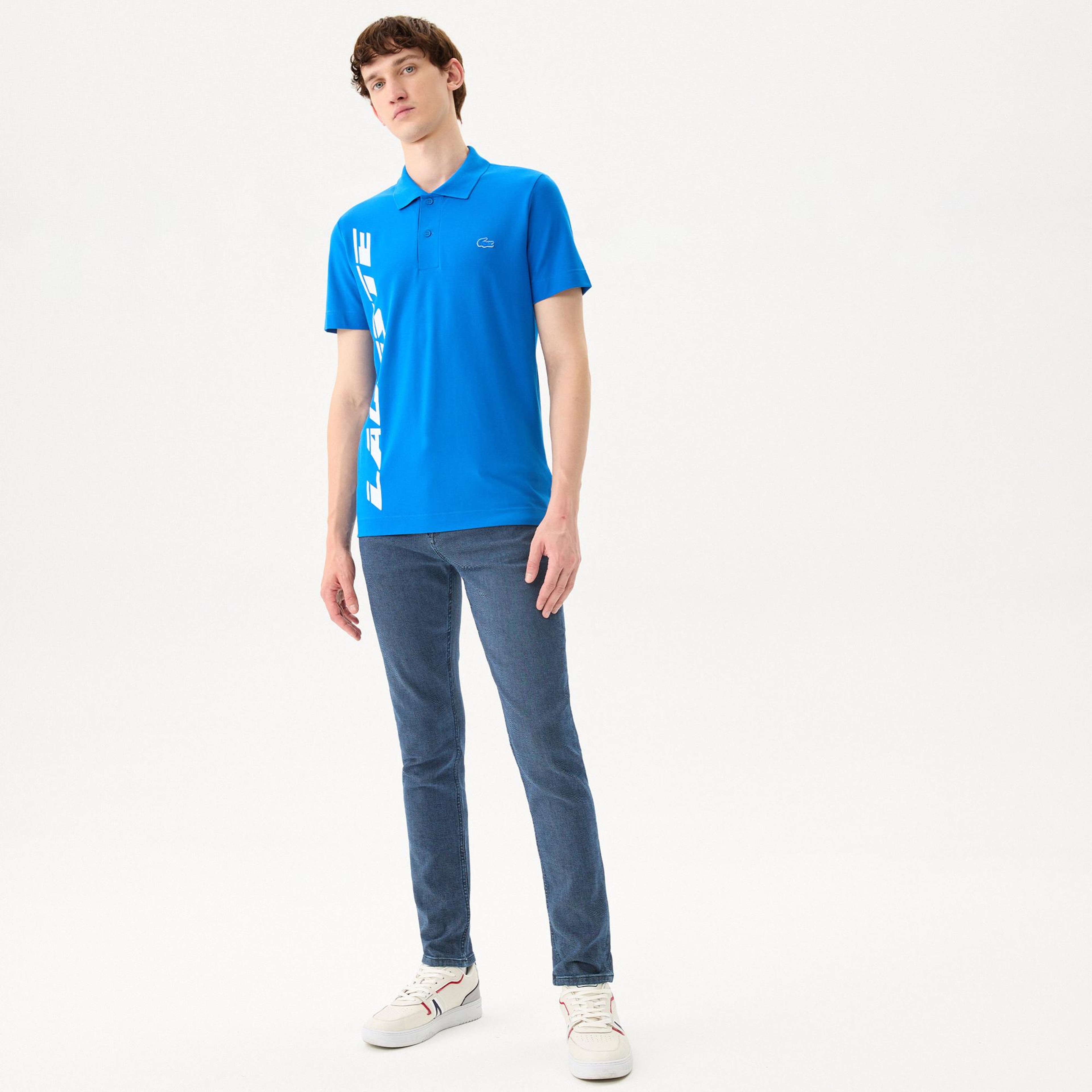 Lacoste Erkek Slim Fit Mavi Jean Pantolon