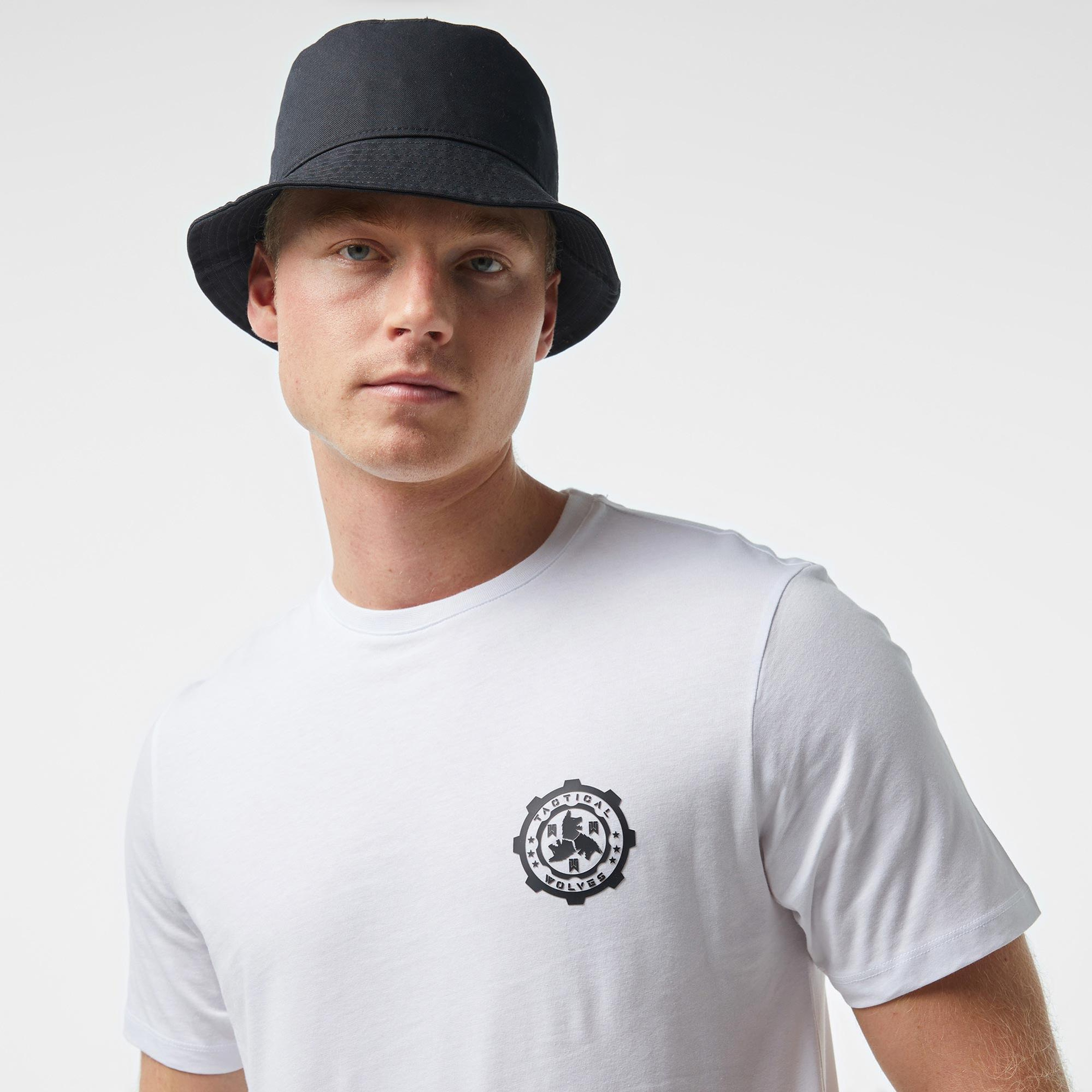 Tactical Wolves Classic Erkek Beyaz T-Shirt