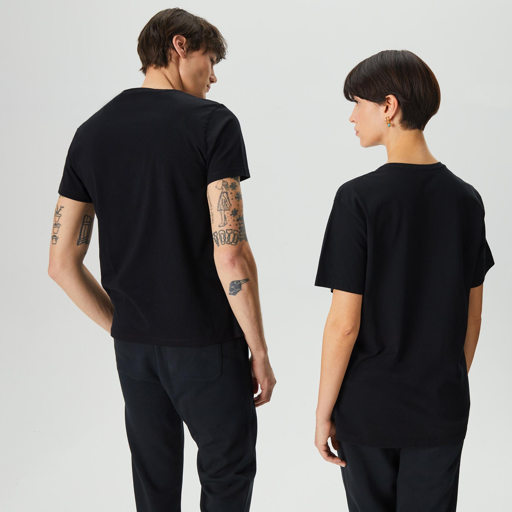 The Stay Line Ghost Print Unisex Siyah T-Shirt