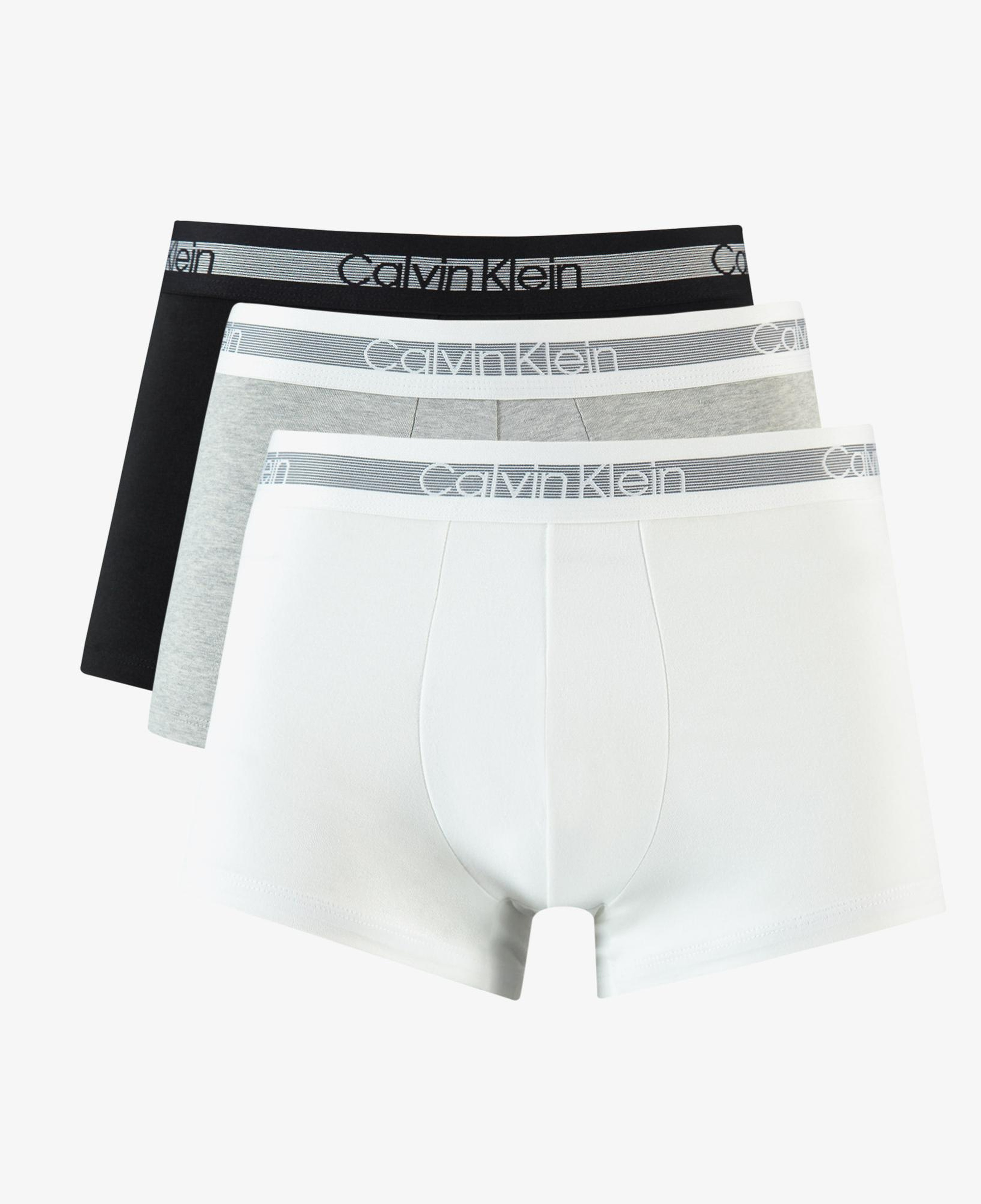 Calvin Klein 3'lü Trunk Erkek Siyah/Beyaz/Gri Boxer