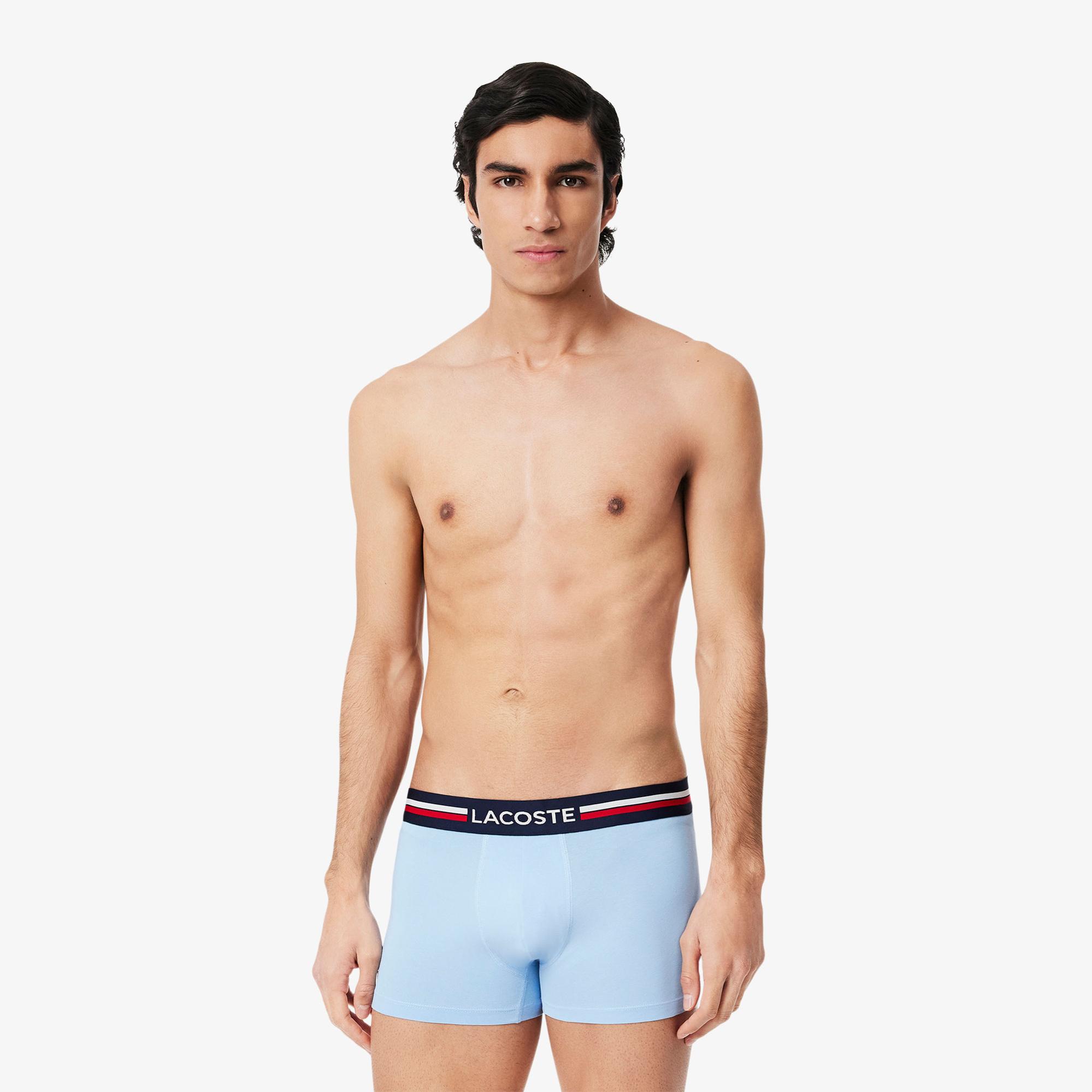 Lacoste Erkek 3'lü Renkli Boxer