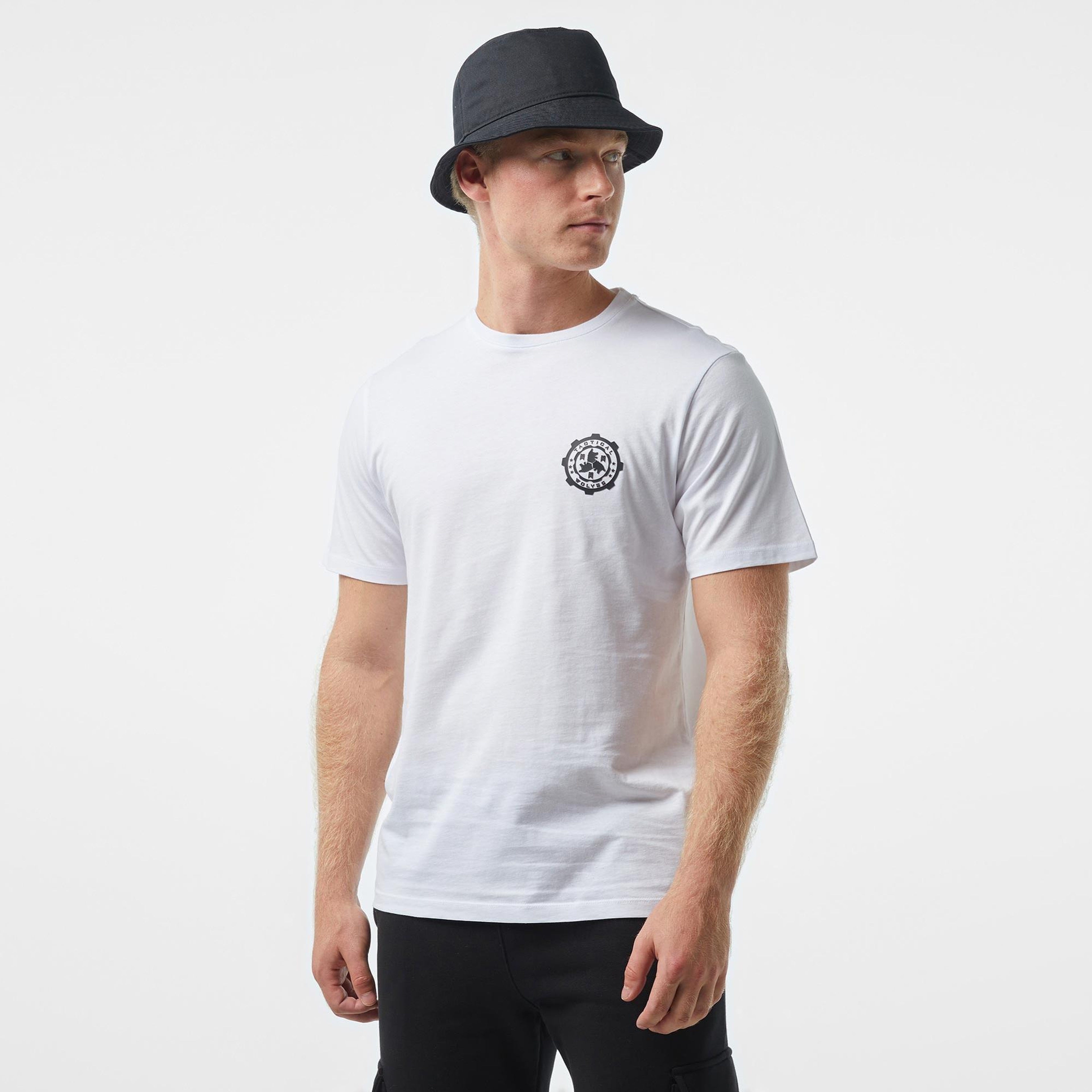 Tactical Wolves Classic Erkek Beyaz T-Shirt
