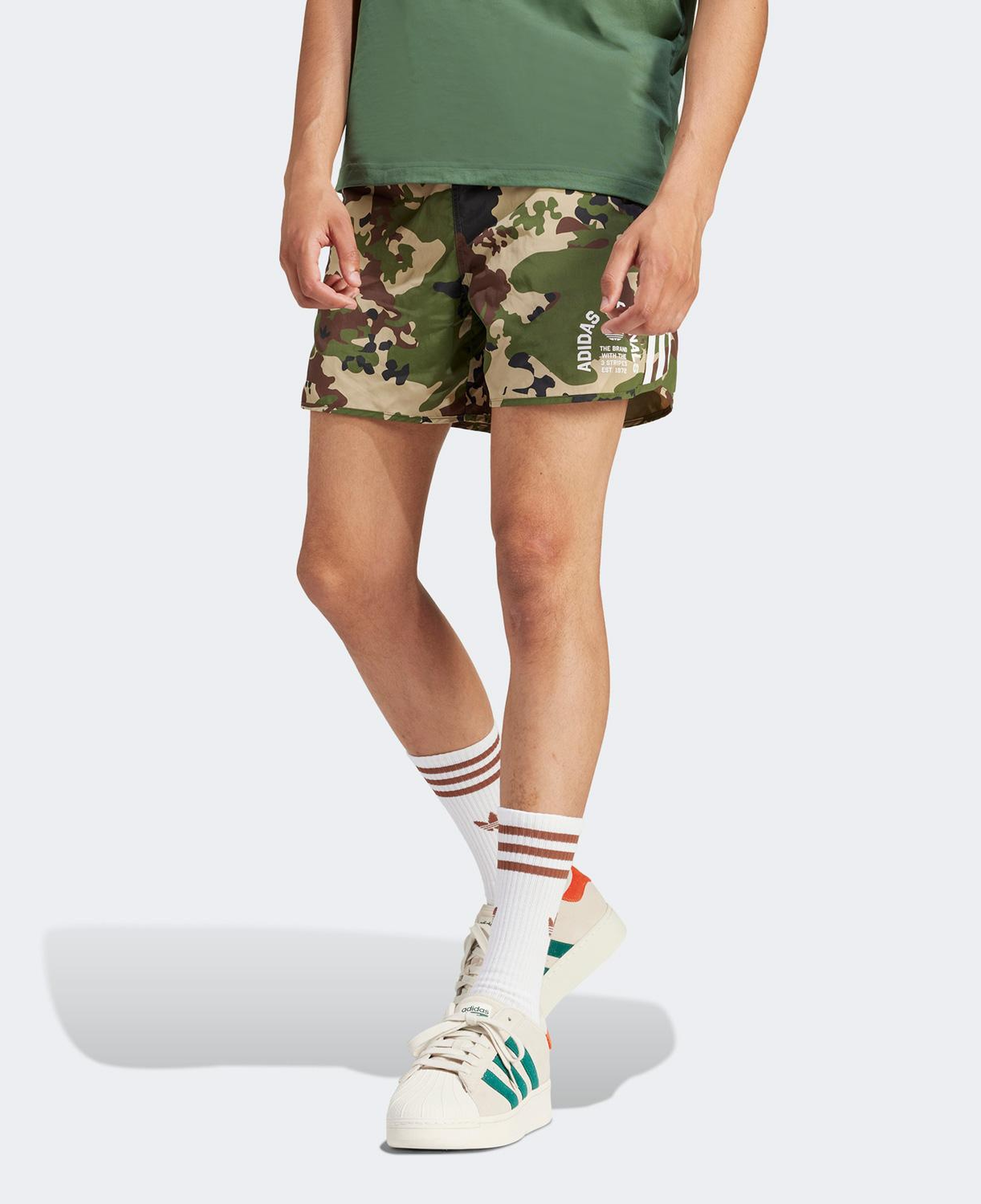 adidas Originals Camo s Hf Erkek Yeşil Şort
