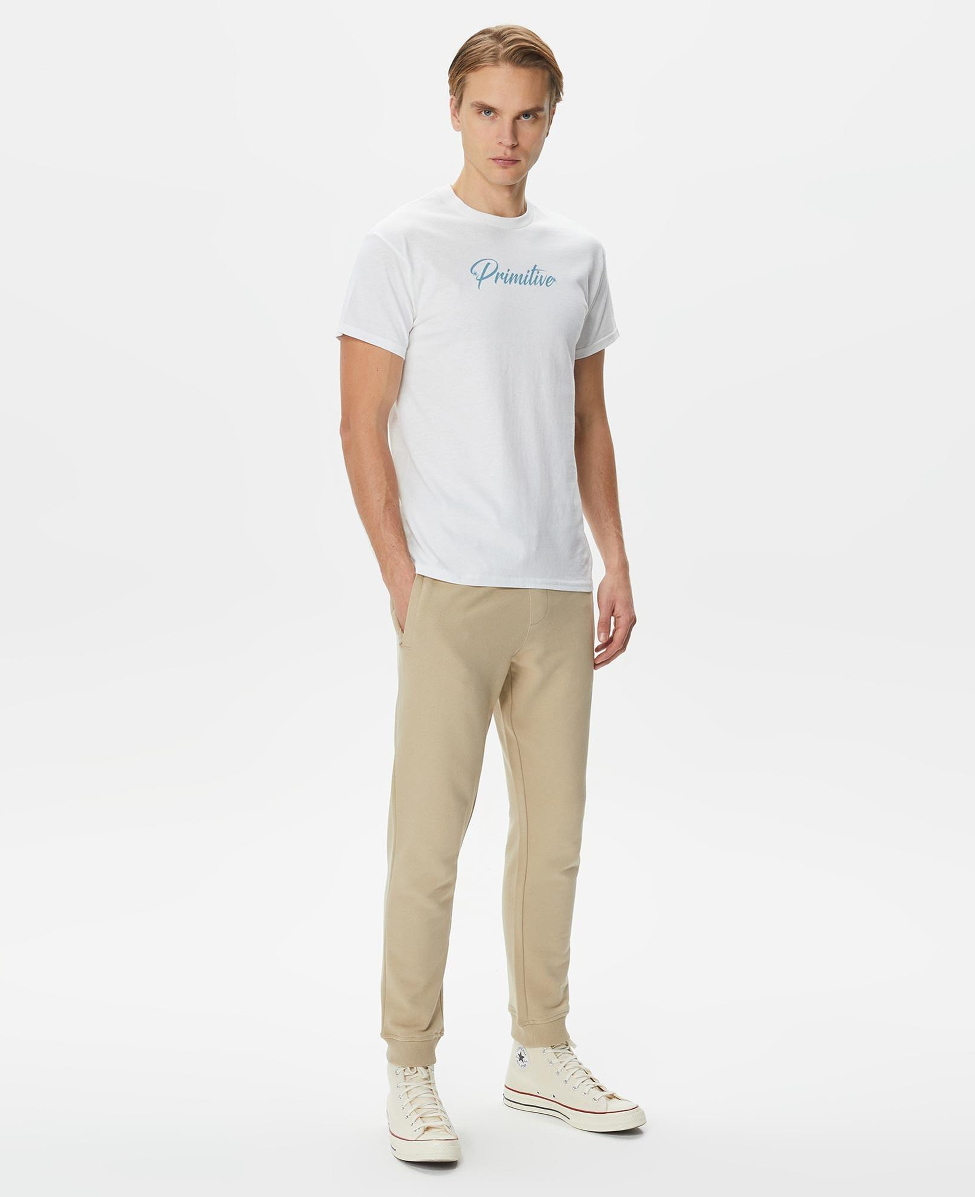 Primitive Shiver Erkek Beyaz T-Shirt