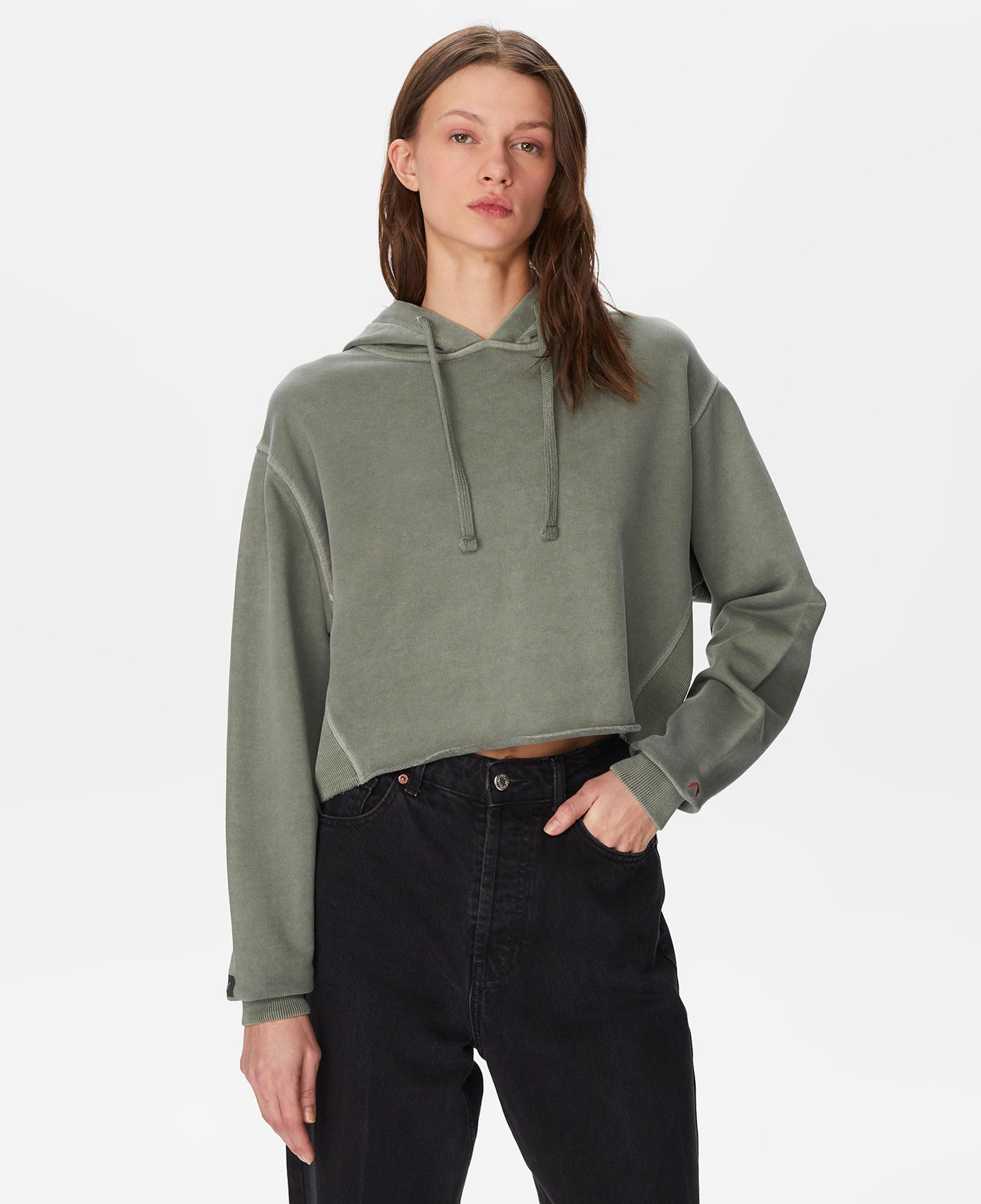The Stay Line Lumi Pastoral Crop Kadın Yeşil Hoodie