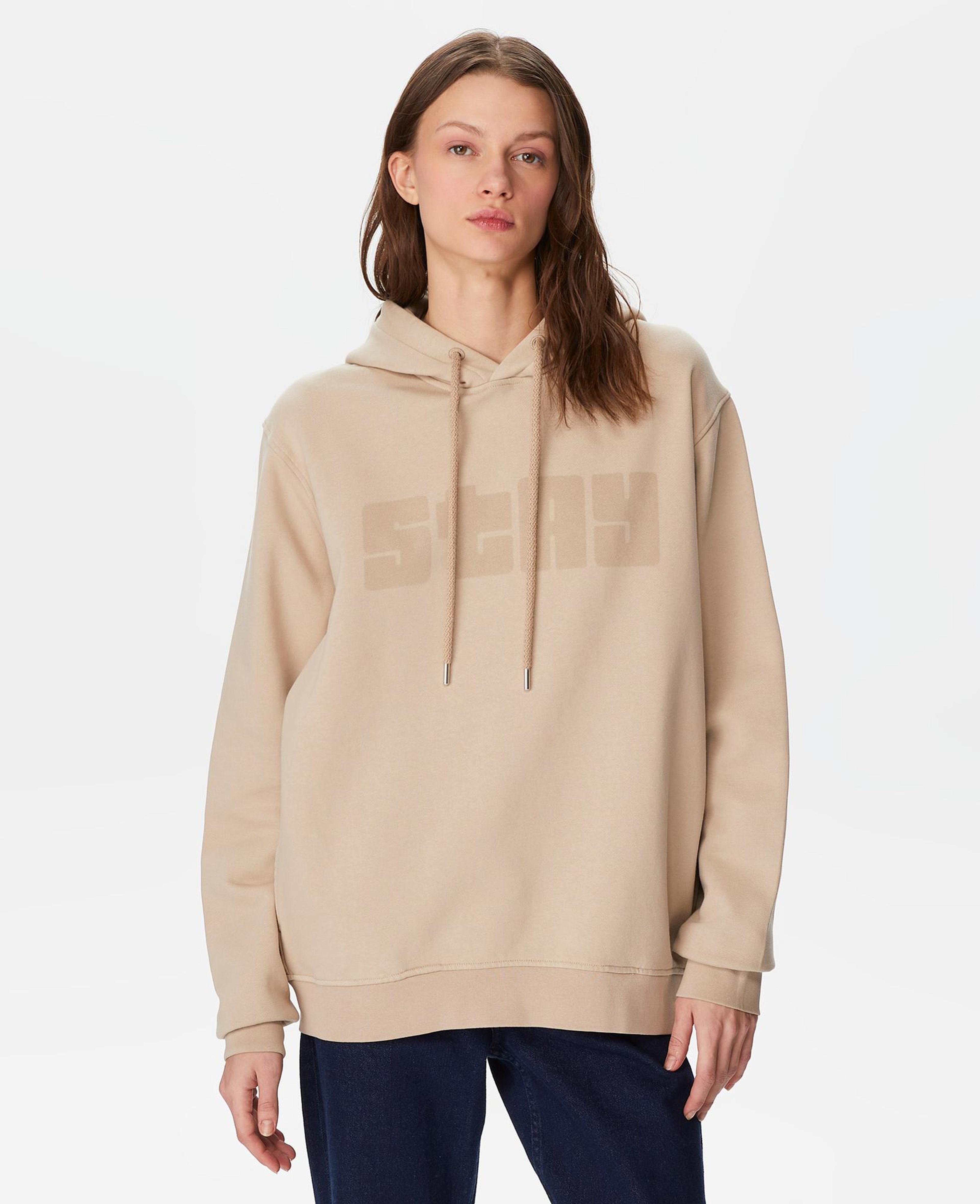 The Stay Line Etheral Unisex Bej Hoodie