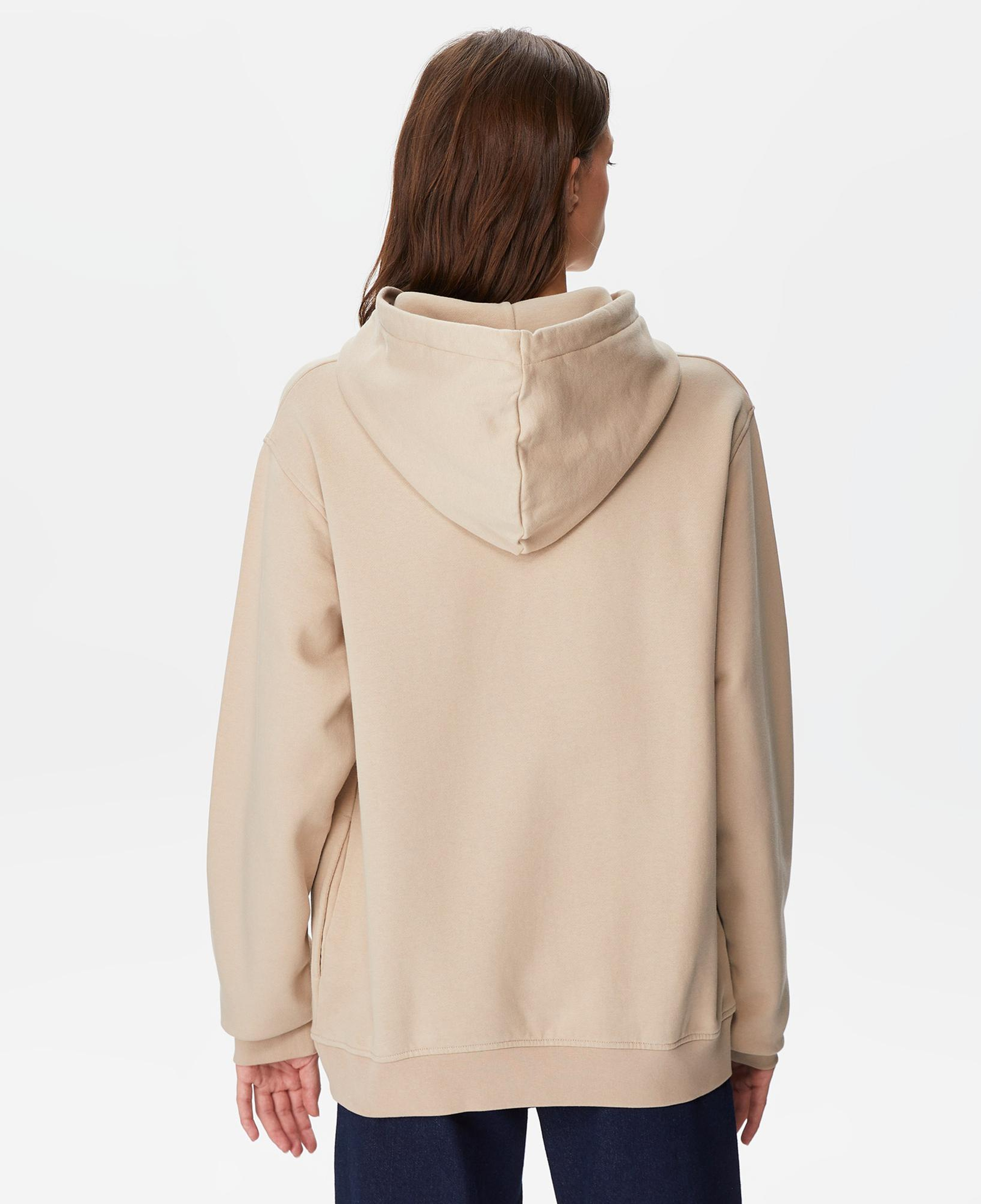 The Stay Line Etheral Unisex Bej Hoodie